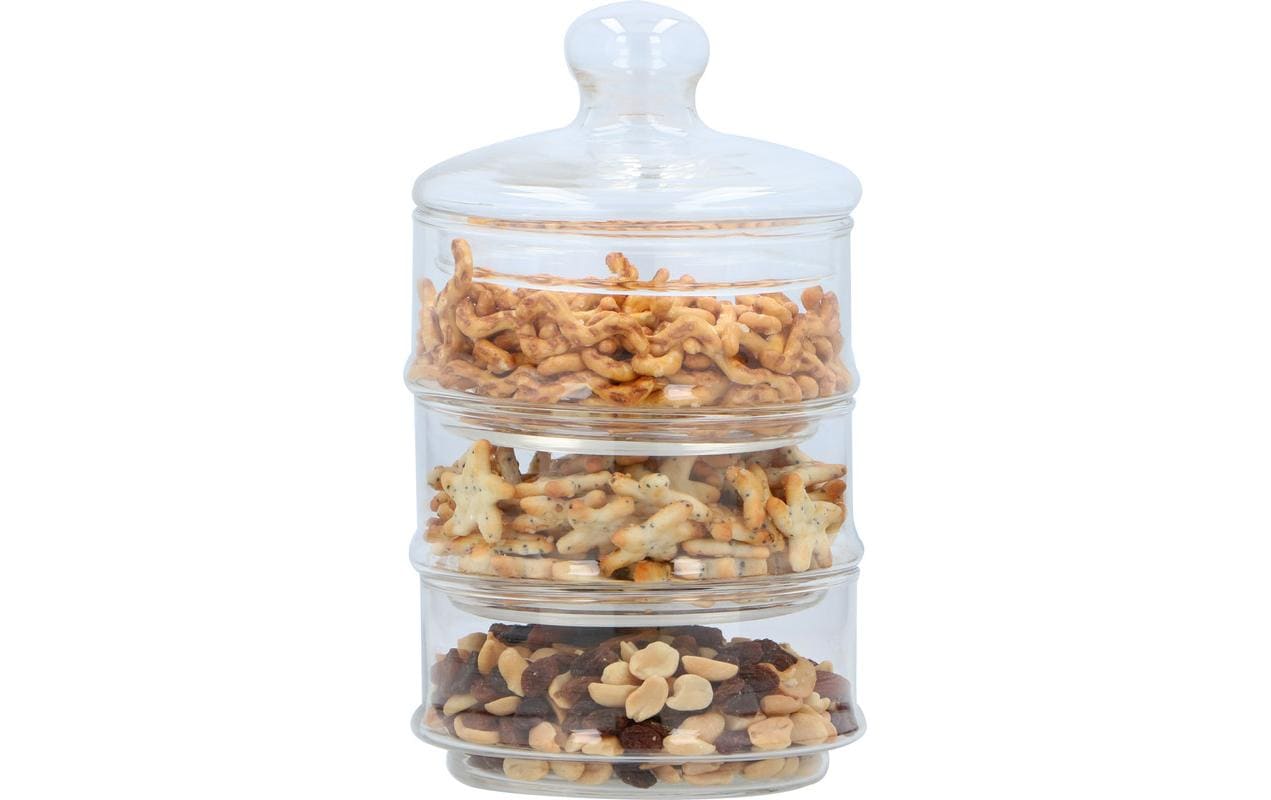 Alpina Vorratsdose 2,6 l, Ø 12 × 23 cm, Glas, Transparent