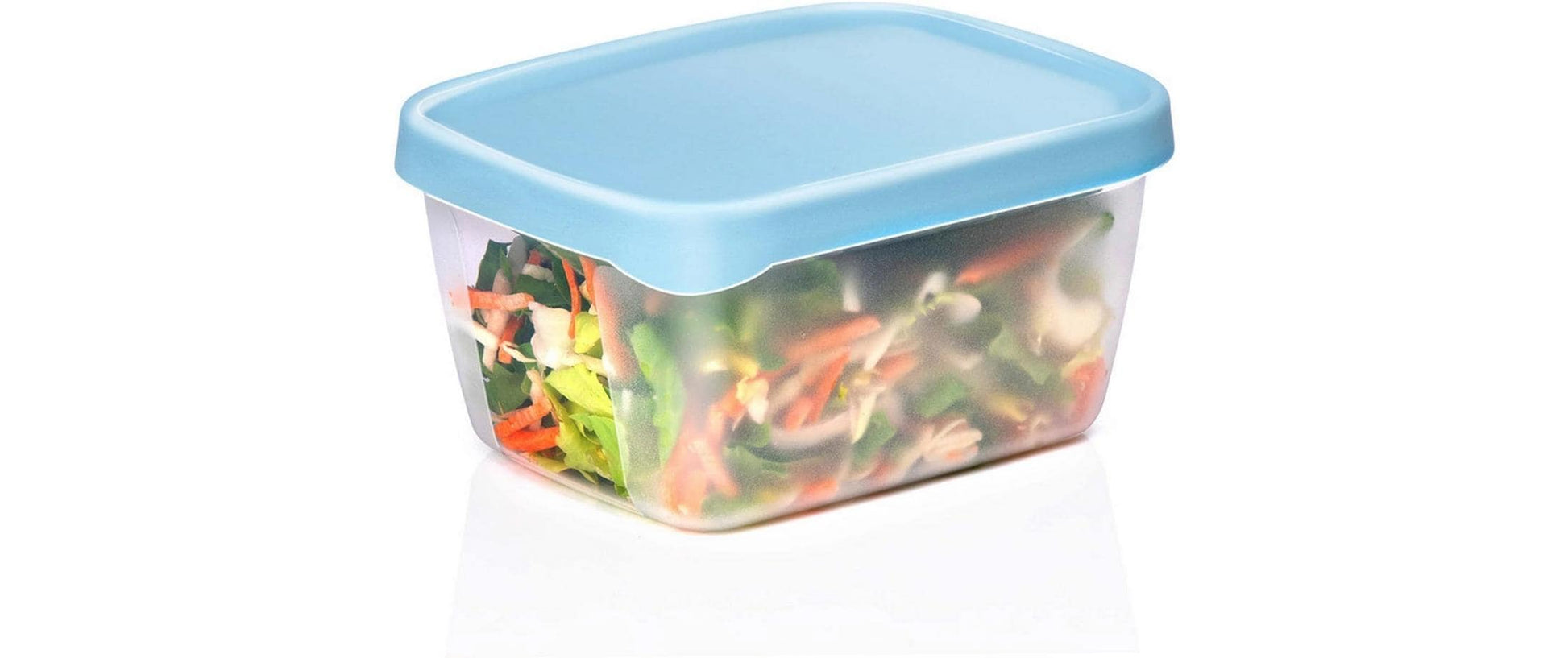 Alpina Vorratsdose 900 ml, 12 × 15 × 8 cm, Polypropylen (PP), Blau, Transparent, 3 Stk.