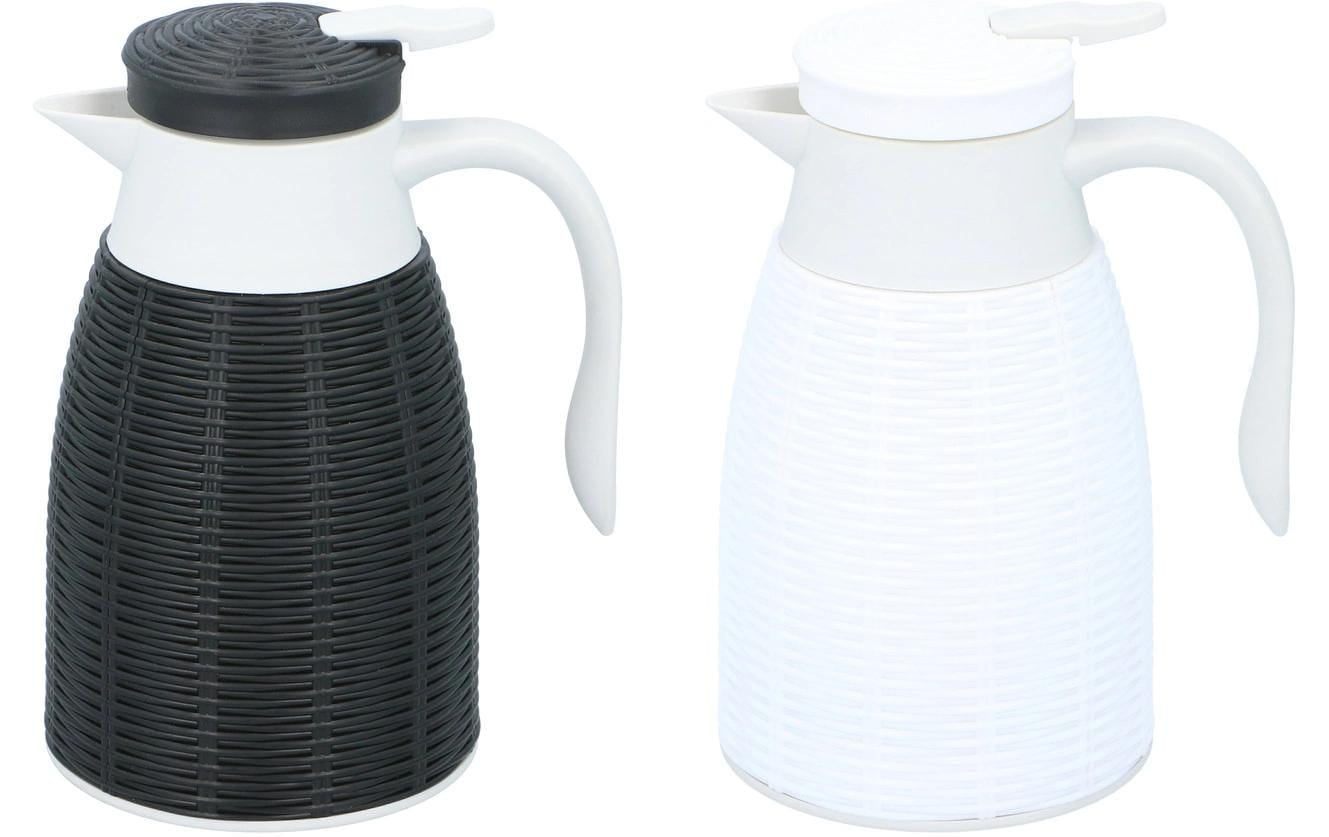 Alpina Thermoskanne 1 l, 25 cm, Polypropylen (PP), vakuumisoliert, auslaufsicher, assortiert