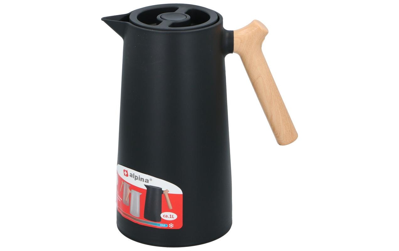 Alpina Thermoskanne – 100 ml, Ø 12,8 cm, H 24,0 cm, Kunststoff (PP), Assortiert