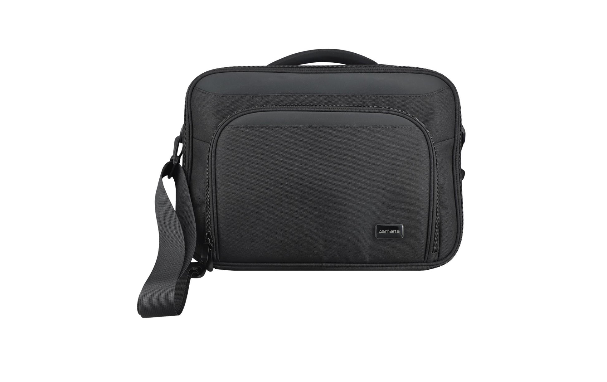 4smarts Notebook-Tasche bis 16" – wasserabweisend, Trolley-Band – Schwarz