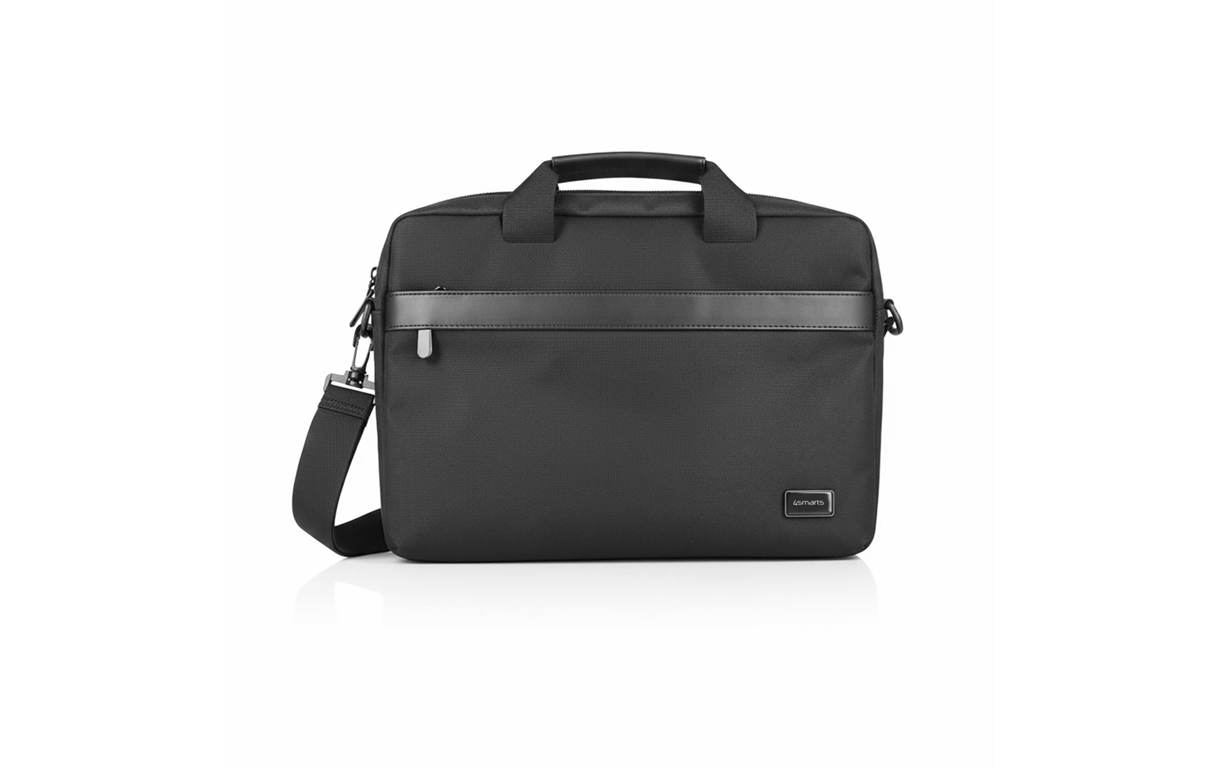 4smarts Notebook-Tasche bis 14" – Trolley-Band, wasserabweisend – Schwarz