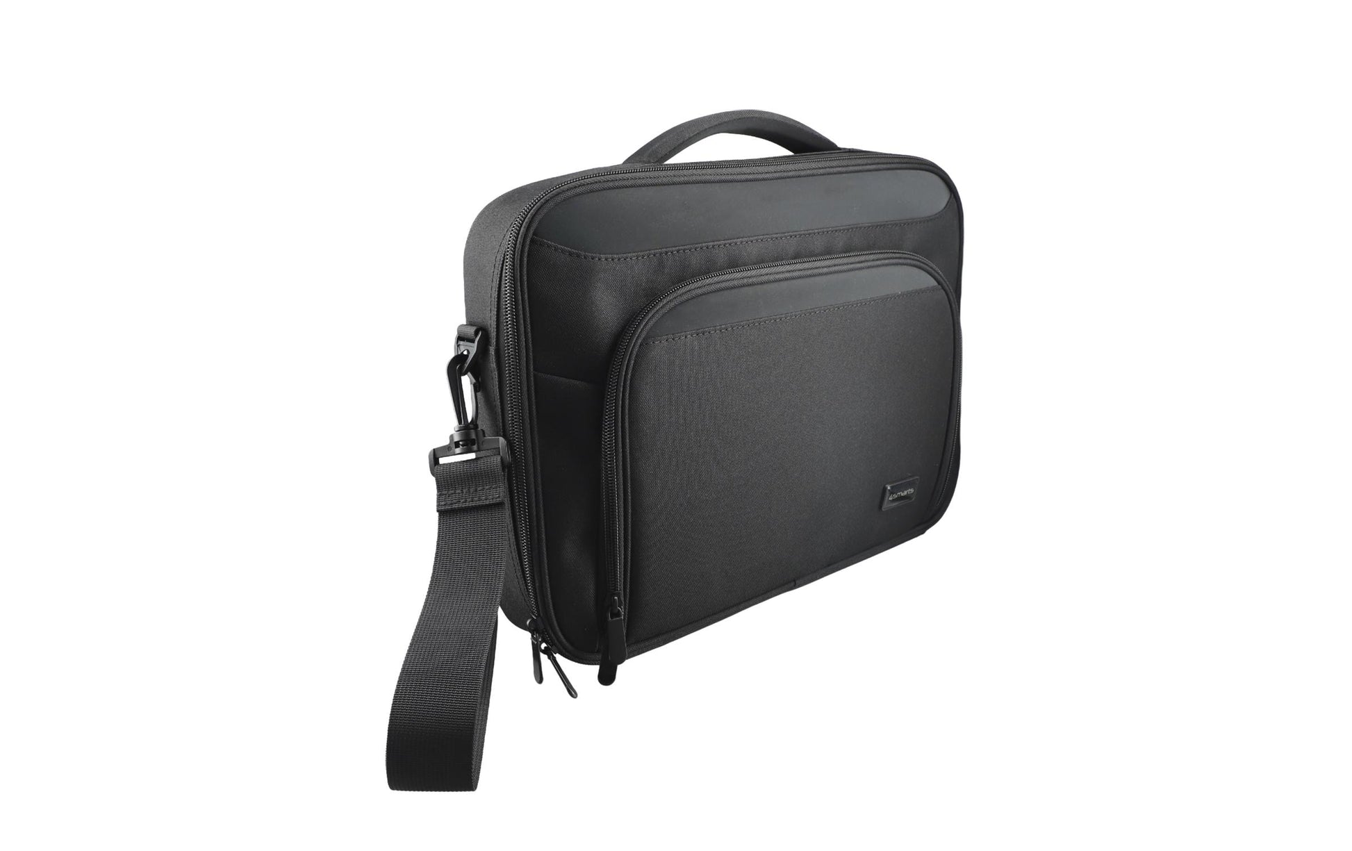 4smarts Notebook-Tasche bis 16" – wasserabweisend, Trolley-Band – Schwarz