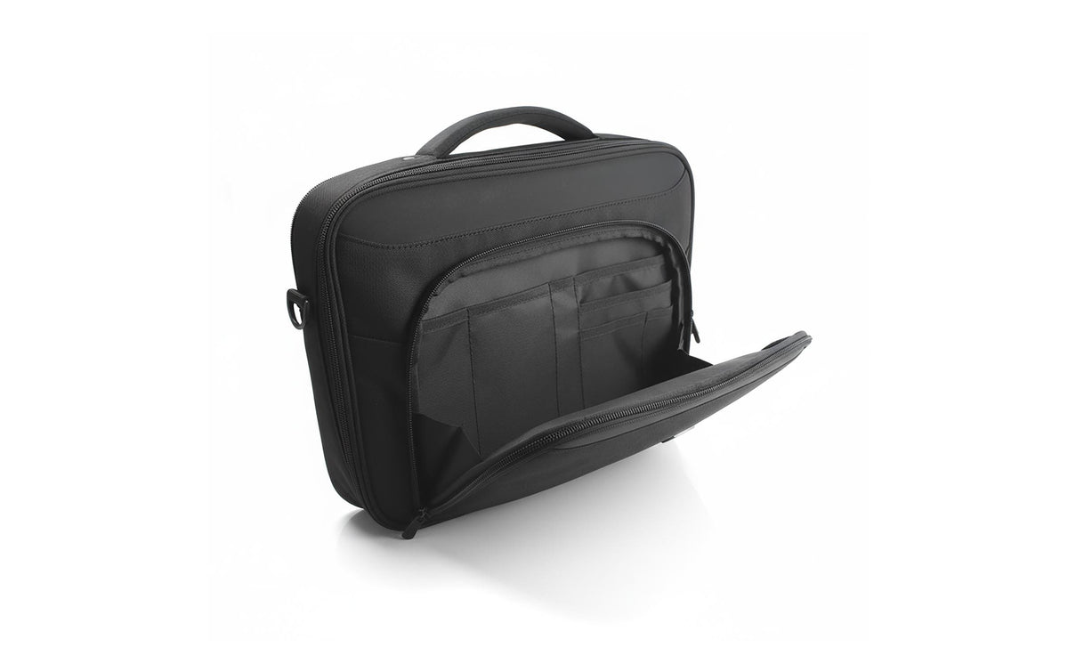 4SMARTS Notebook-Tasche für Notebooks bis 14,1" – Wasserabweisend, Trolley-Band – Schwarz