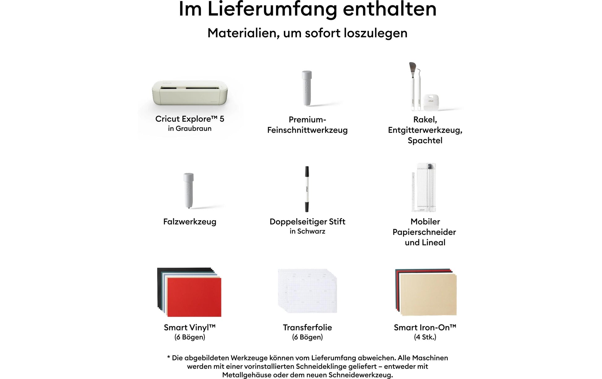 Cricut Schneideplotter Explore 5 – Arbeitsbreite 297 mm, Materialdicke bis 2 mm