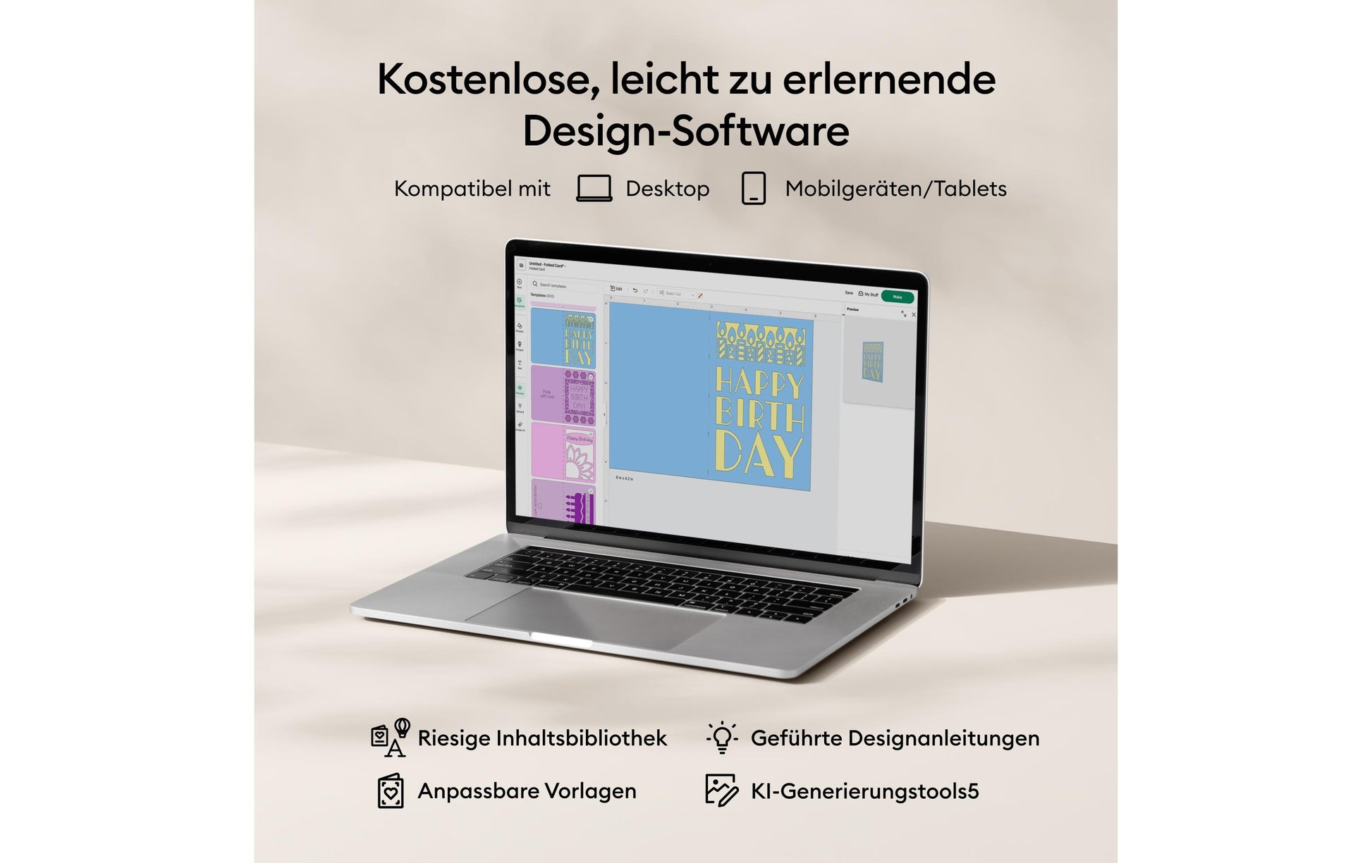 Cricut Schneideplotter Explore 5 – Arbeitsbreite 297 mm, Materialdicke bis 2 mm