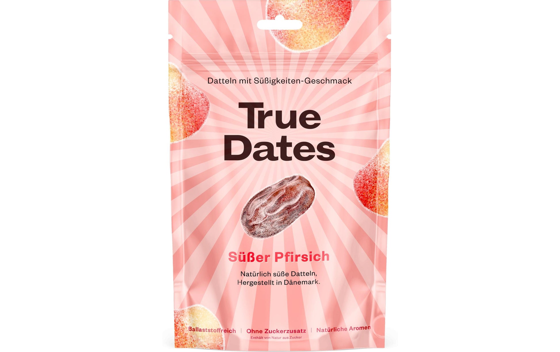 True gum True Dates Datteln – Süsse Pfirsich – 100 g