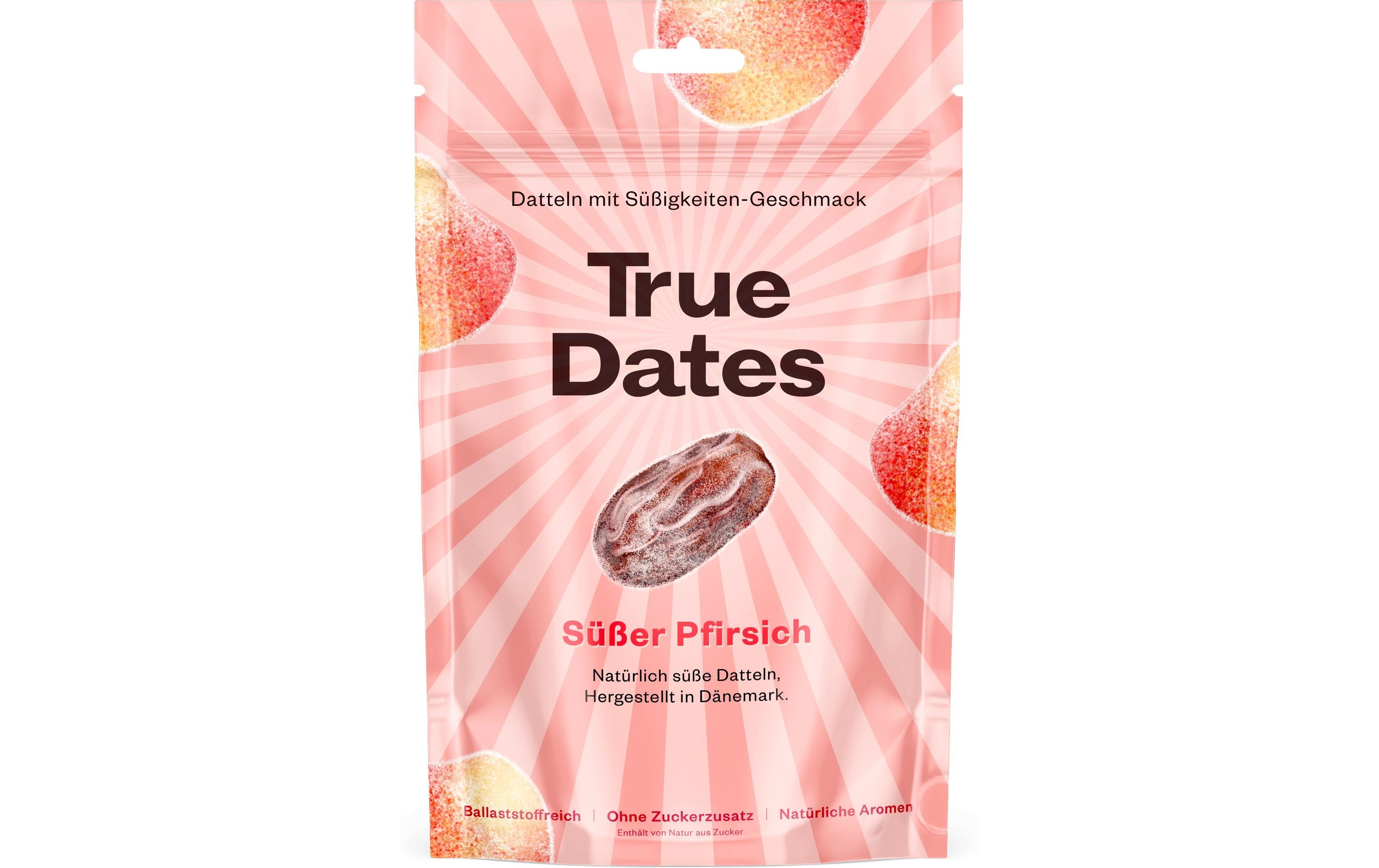 True gum True Dates Datteln – Süsse Pfirsich – 100 g