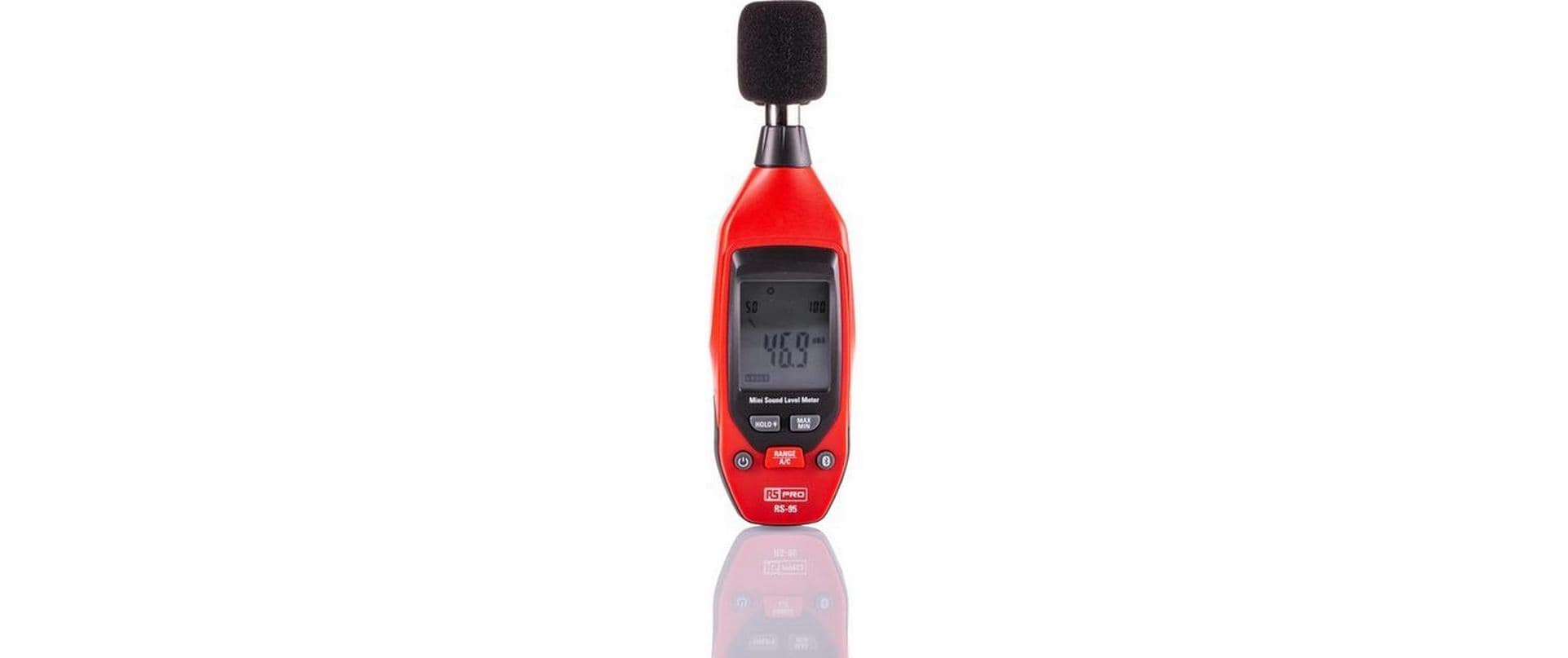Elektro-Material RS PRO RS-95 – Schallpegelmesser – 35–130 dB, Bluetooth, App-kompatibel