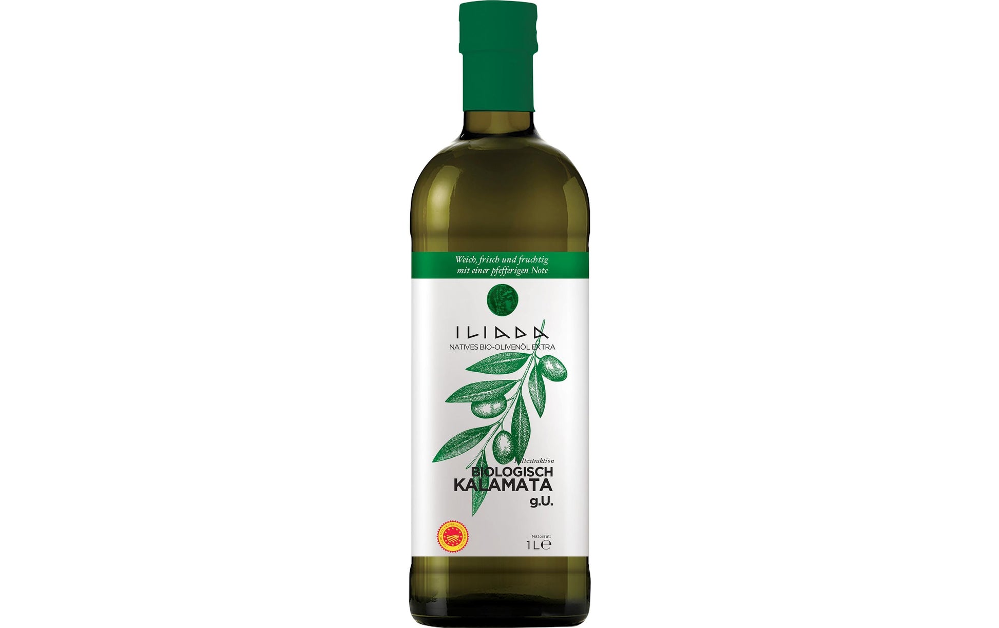 Iliada Olivenöl Extra Vergine Kalamata, Bio – 1 l