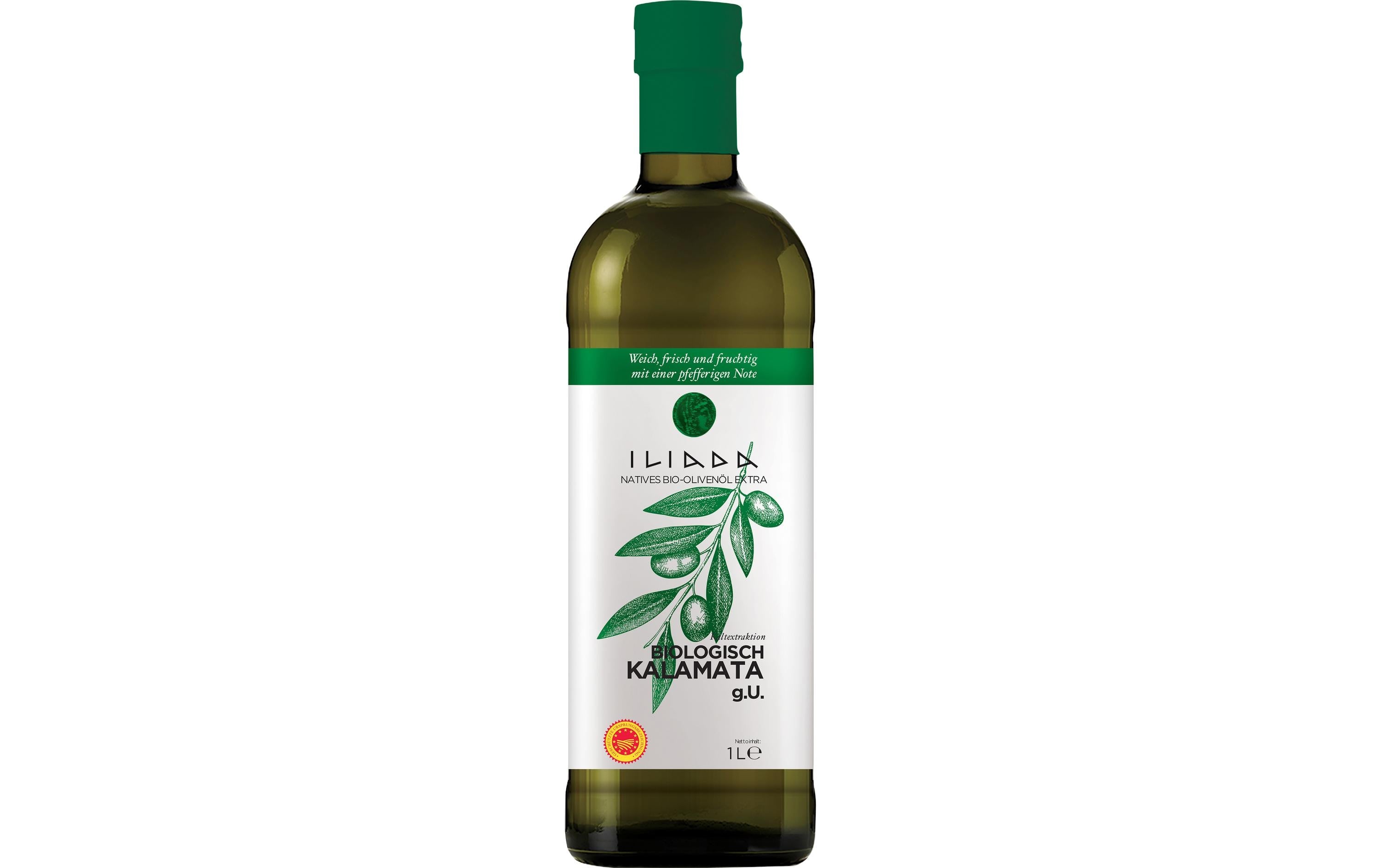 Iliada Olivenöl Extra Vergine Kalamata, Bio – 1 l