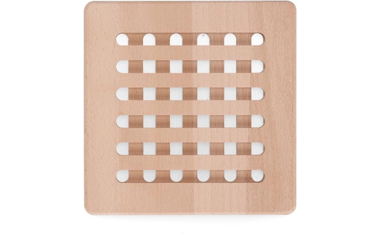 Zeller Present Topfuntersetzer 20 × 20 × 1,5 cm, Buche, Braun