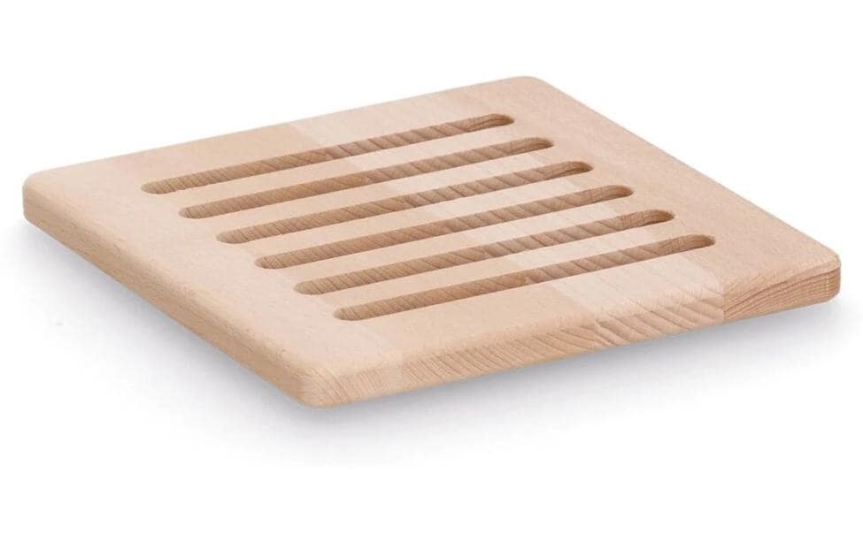 Zeller Present Topfuntersetzer 20 × 20 × 1,5 cm, Buche, Braun
