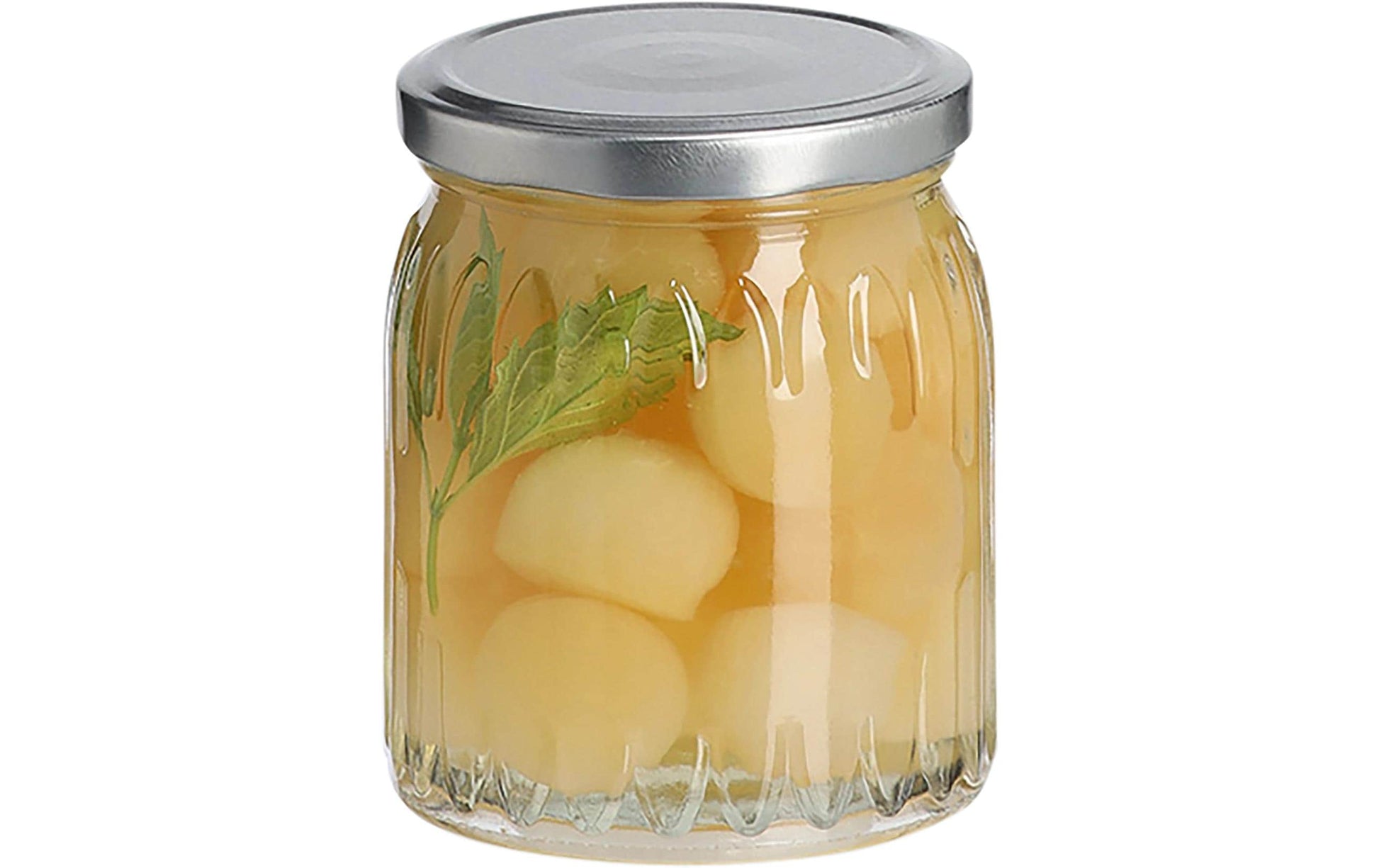 Zeller Present Einmachglas 470 ml, Ø 9 × 11 cm, Glas/Metall, Transparent/Silber