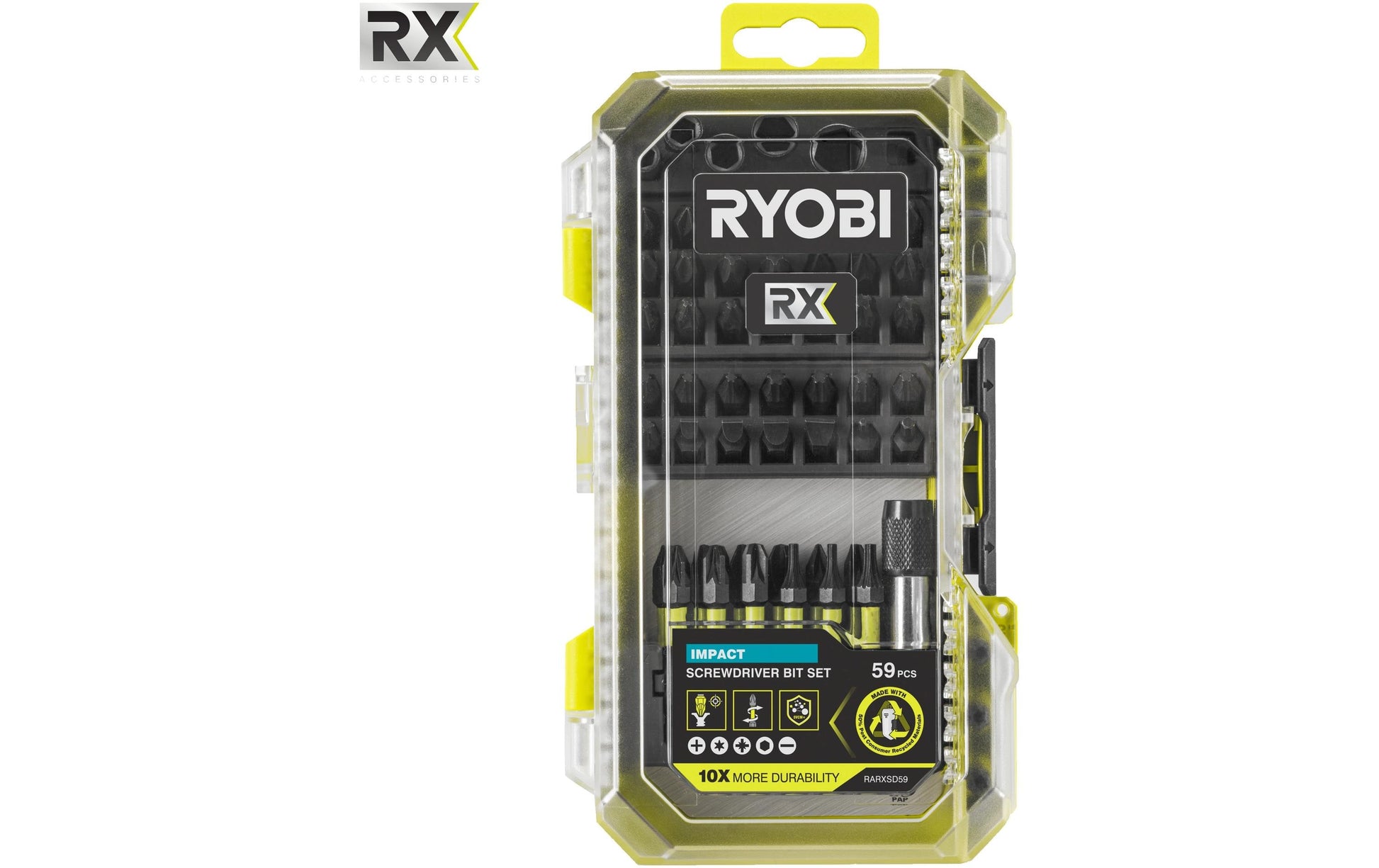 Ryobi werkstatt Ryobi – Schrauberbit-Set PH/PZ/TX/HEX, 59-teilig – RARXSD59