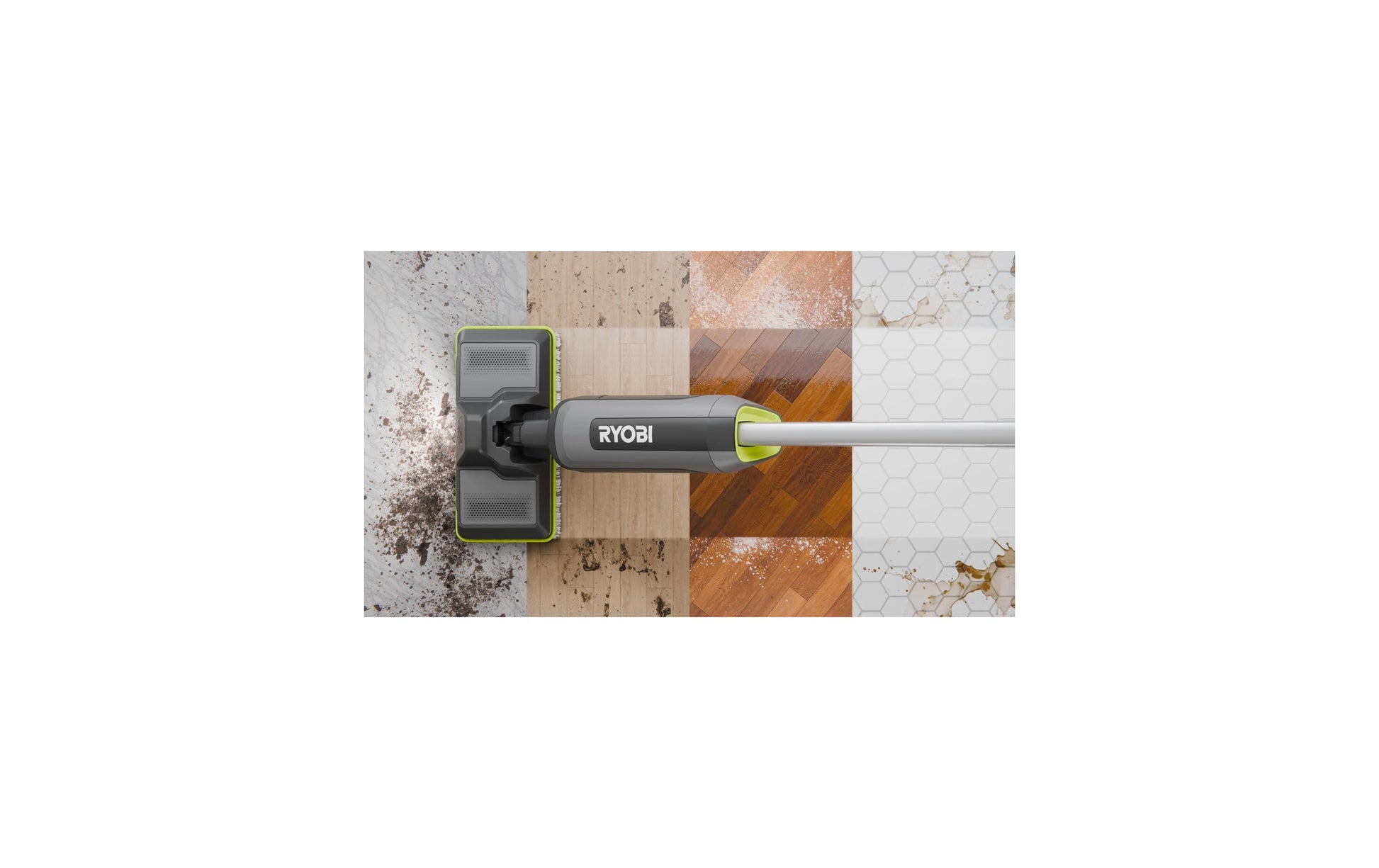 Ryobi Sprühwischer RSM4-120G – für Hartböden – Grau/Schwarz
