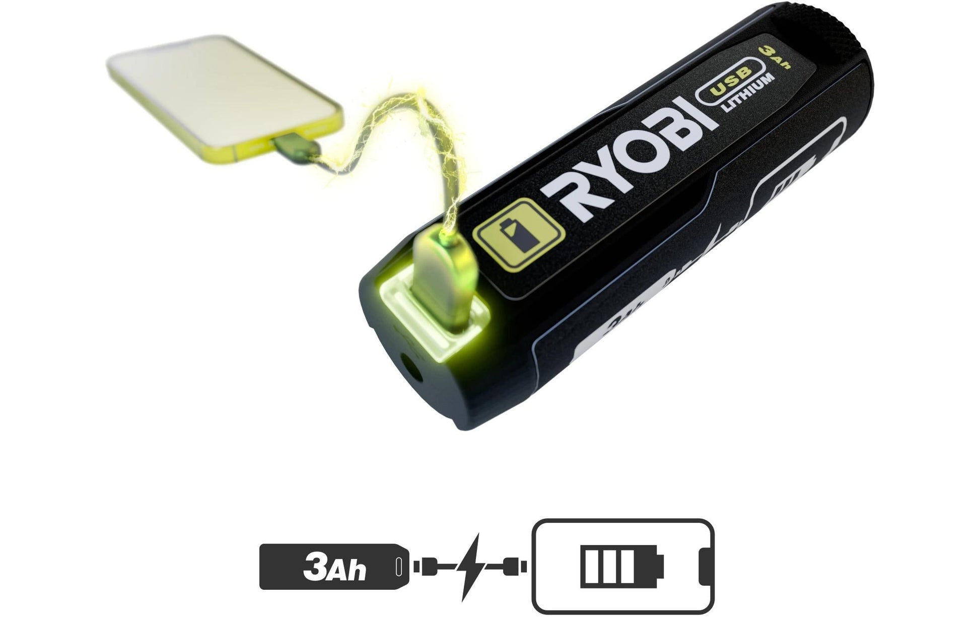 Ryobi Akku 4 V 3,0 Ah (12 Wh) – Li-Ion
