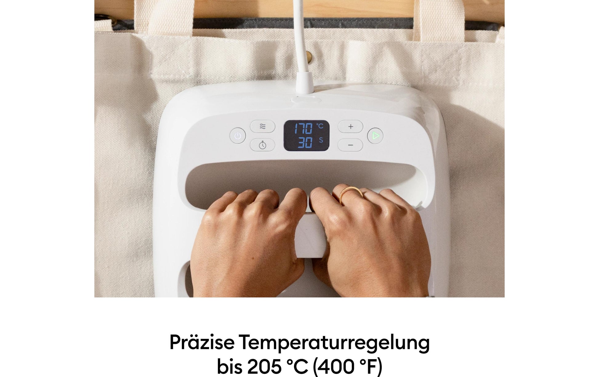 Cricut Transferpresse EasyPress SE, 22,8 × 22,8 cm, taupe