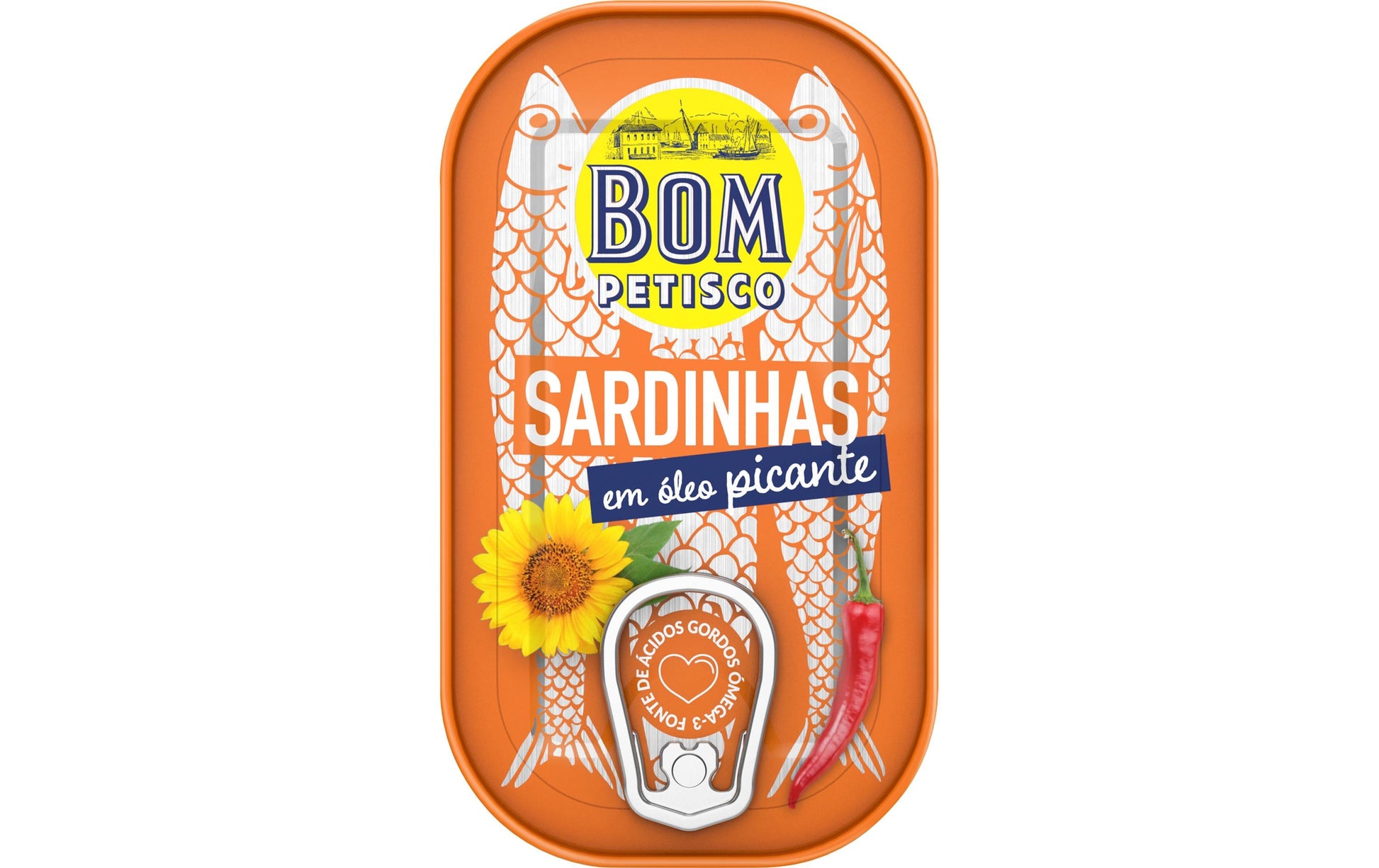 Bom Petisco Sardinen in scharfem Pflanzenöl – 120 g