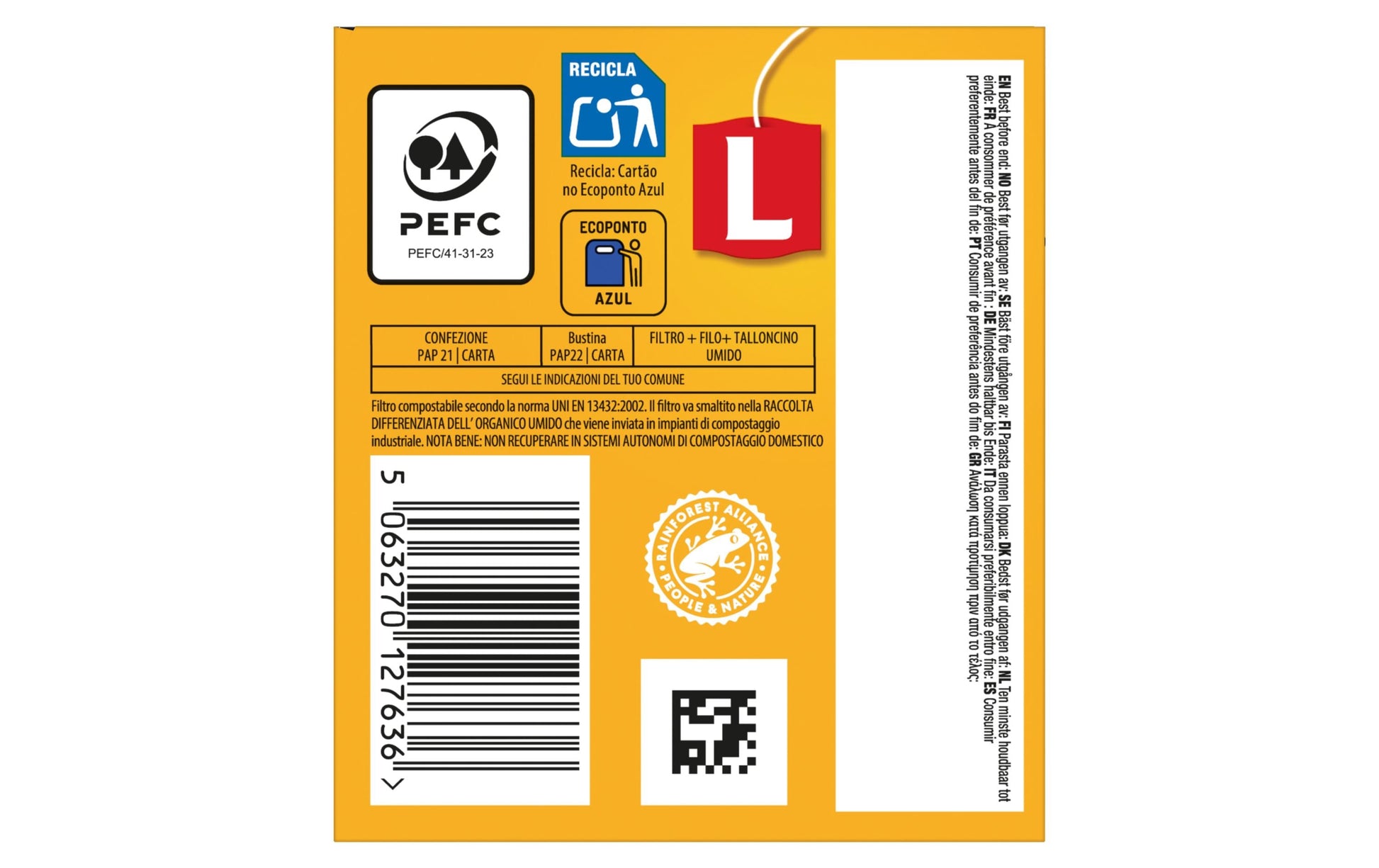 Lipton Kräutertee Zitrone & Ingwer – Teebeutel 20 Beutel