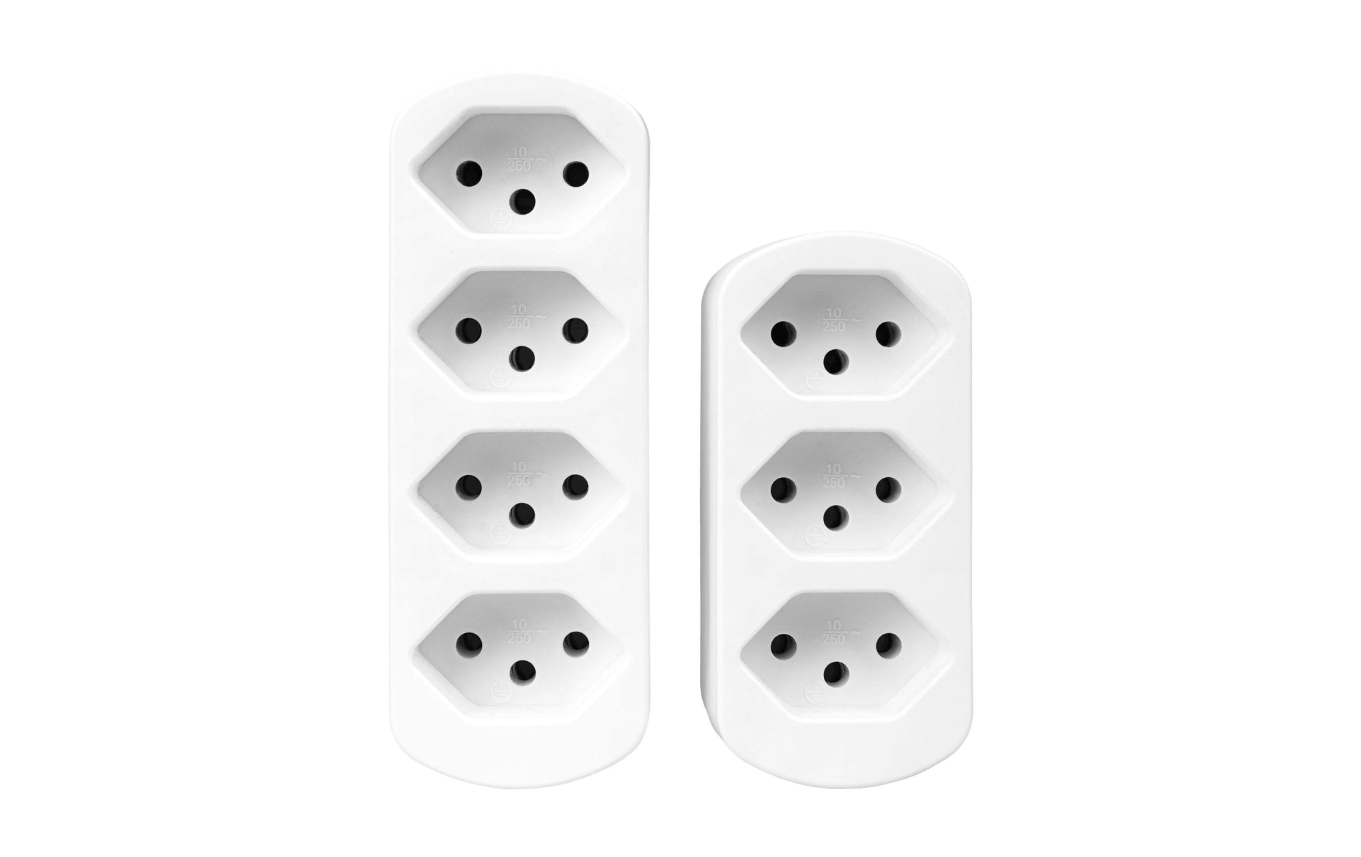 FURBER.power Steckdosenleiste, 3×T13, Kinderschutz, drehbar, 98×46 mm – Weiss