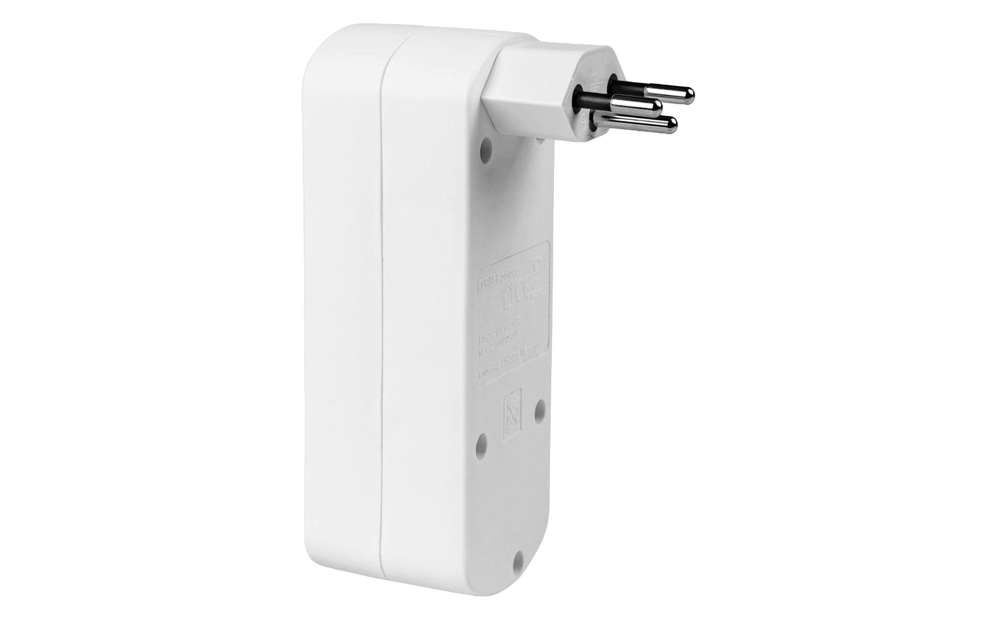 FURBER.power Steckdosenleiste, 4×T13, Kindersicherung – Weiss