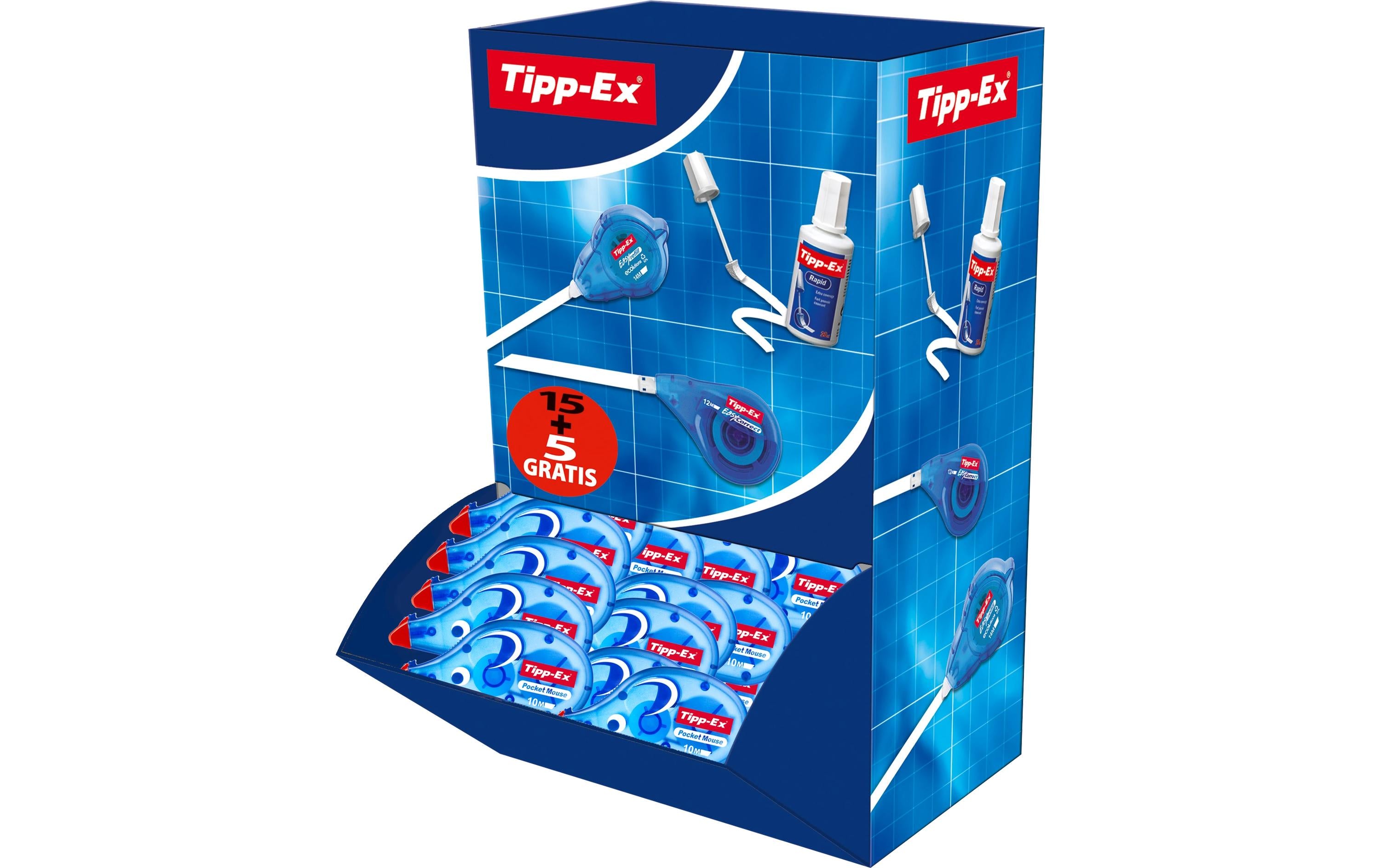 Tipp-Ex Pocket Mouse Korrekturroller 4,2 mm × 10 m – 20er Pack