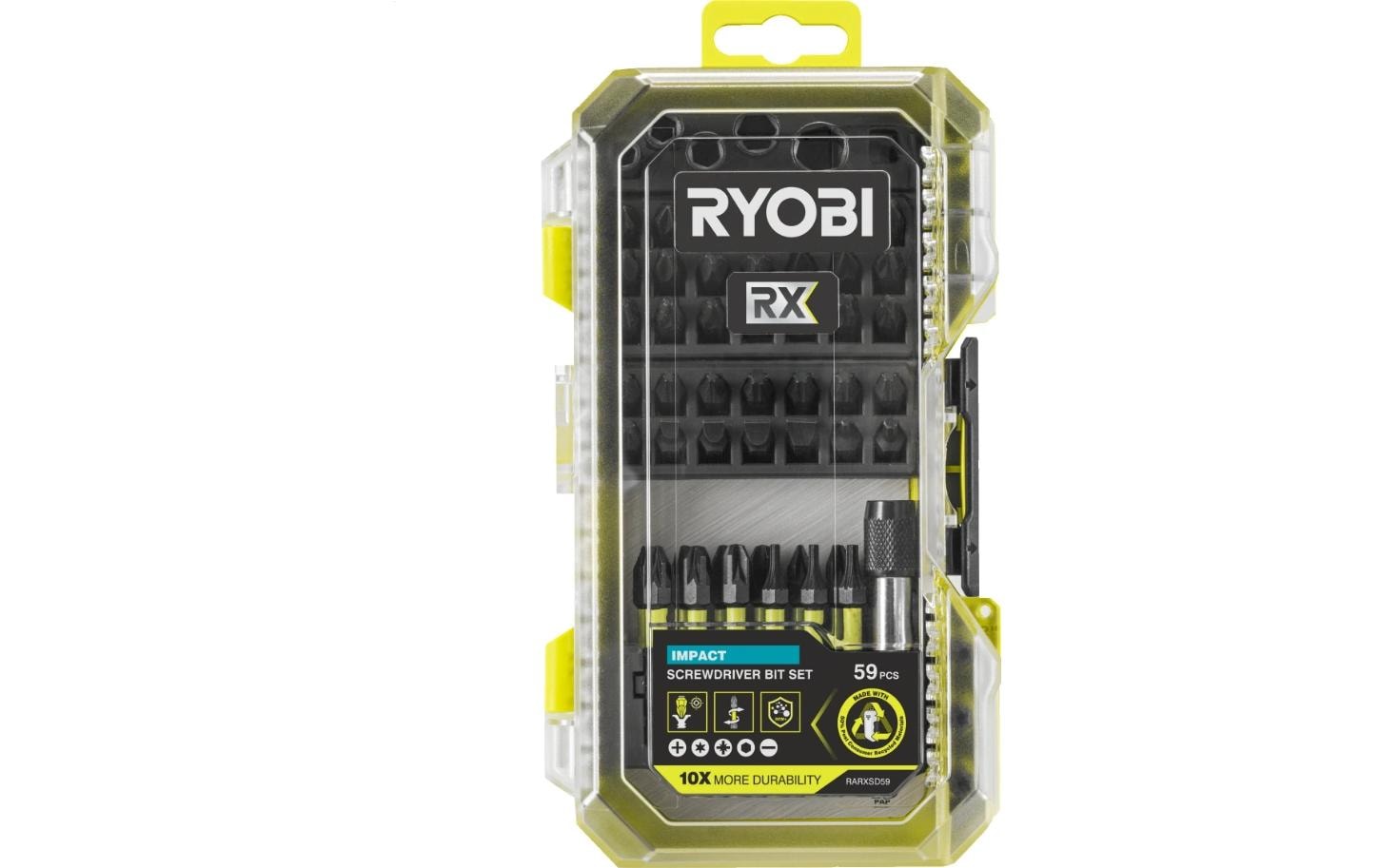 Ryobi werkstatt Ryobi – Schrauberbit-Set PH/PZ/TX/HEX, 59-teilig – RARXSD59
