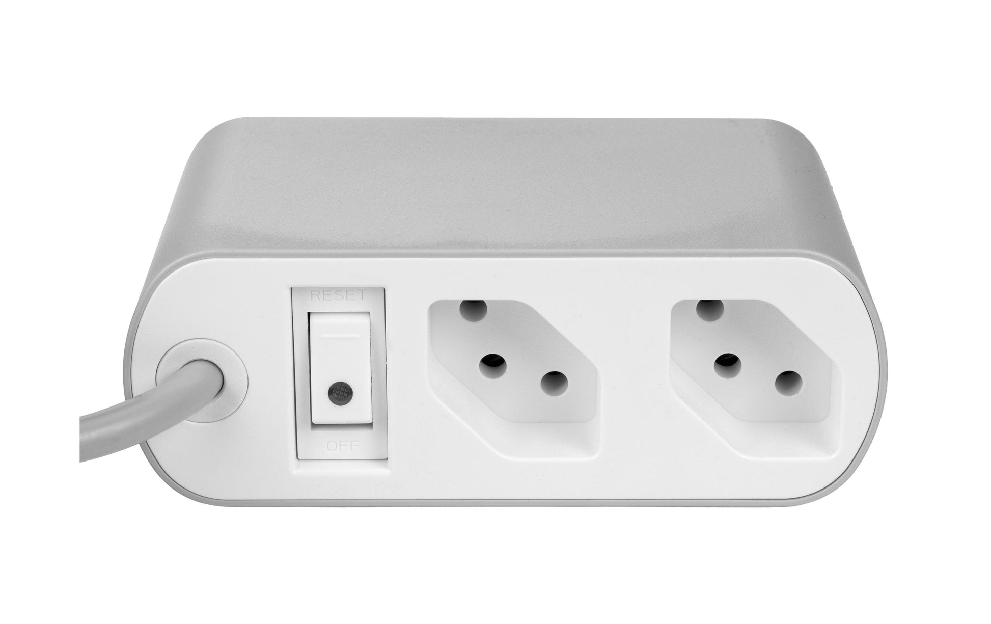 FURBER.power Tischsteckdosenleiste, 2×T13, 1×USB‑A + 3×USB‑C (Gesamt 65 W), 3 m, mit Schalter – Weiss