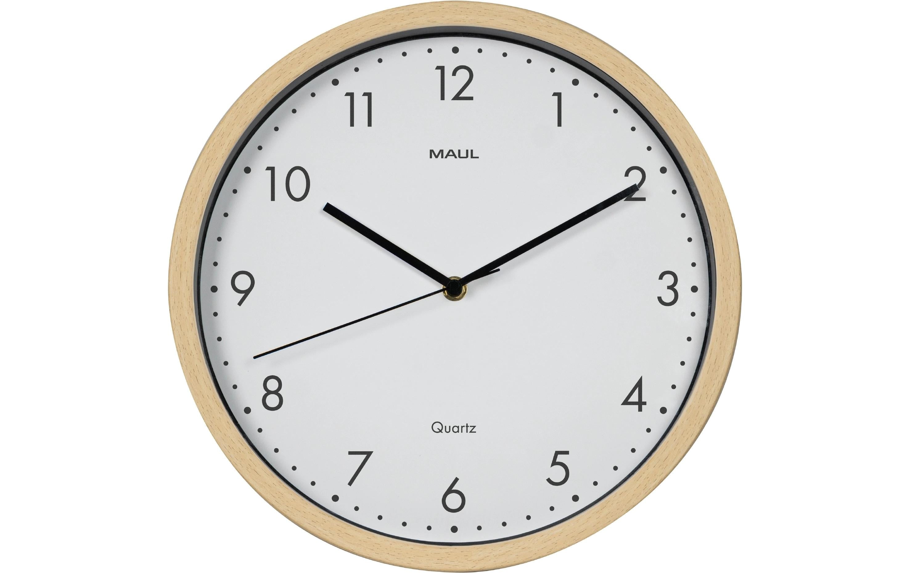 MAUL Wanduhr – Analog, Ø 30 cm, braun