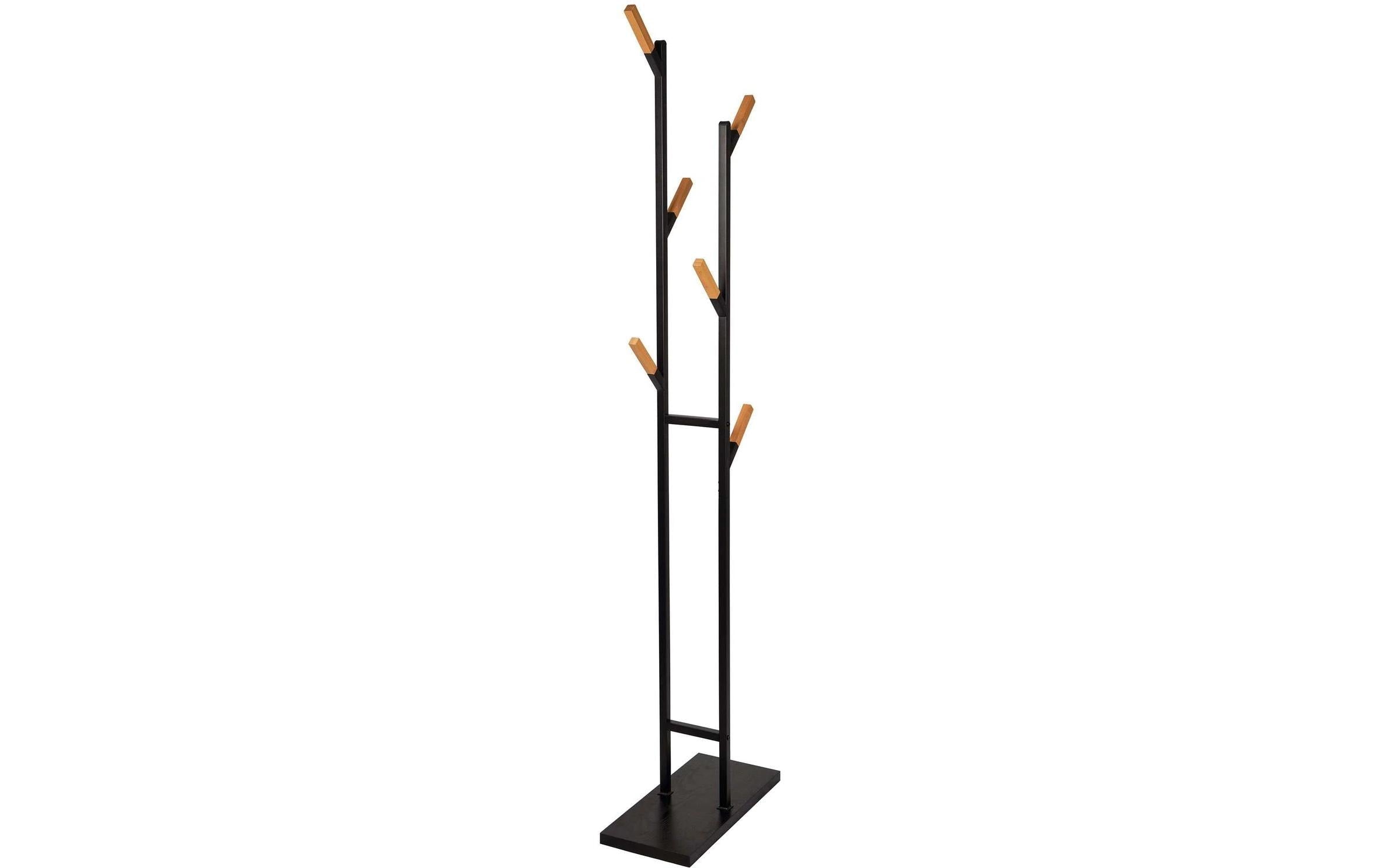 MAUL Garderobenständer – Höhe 183 cm, Schwarz, Stahl (pulverbeschichtet)
