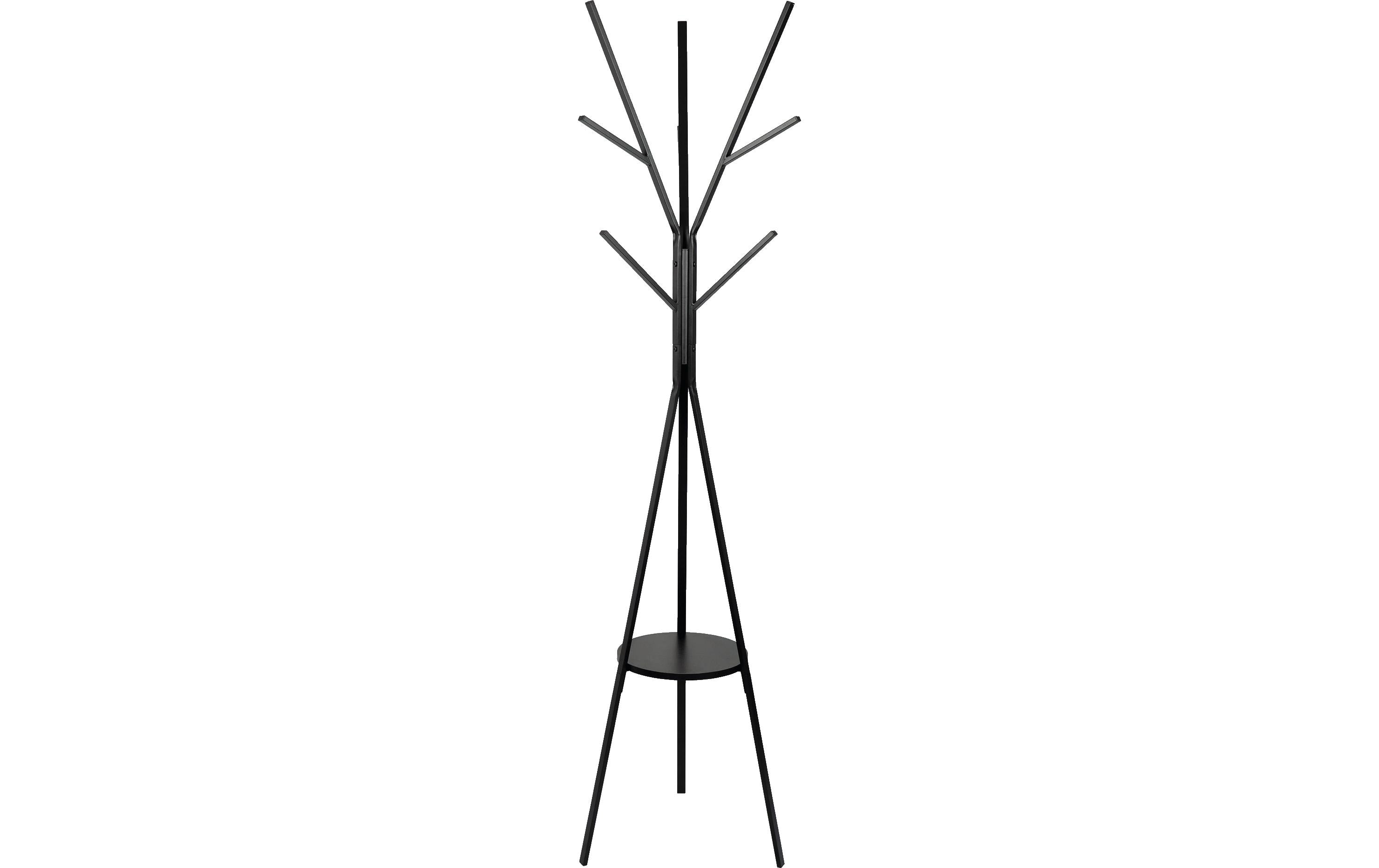 MAUL Garderobenständer Avalon – Höhe 180 cm, Schwarz, Metall