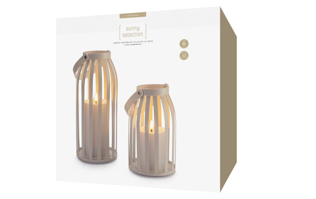 Stt Dekorative Aussenleuchte – Ø 12 cm – Warmweiss, Solarbetrieb, Timer, Weiss