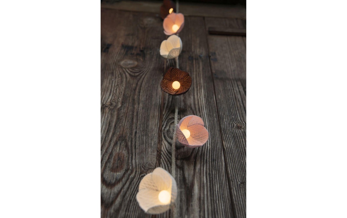 Stt Lichterkette – Starterset, 2,7 m, 10 Lämpchen, Timer 6 h/18 h, Batteriebetrieb (3×AA), Mehrfarbig