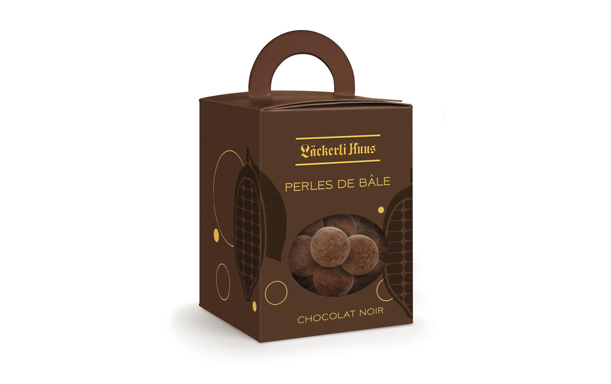 Läckerli huus Perles de Bâle Pralinen – Dunkle Schokolade – 140 g