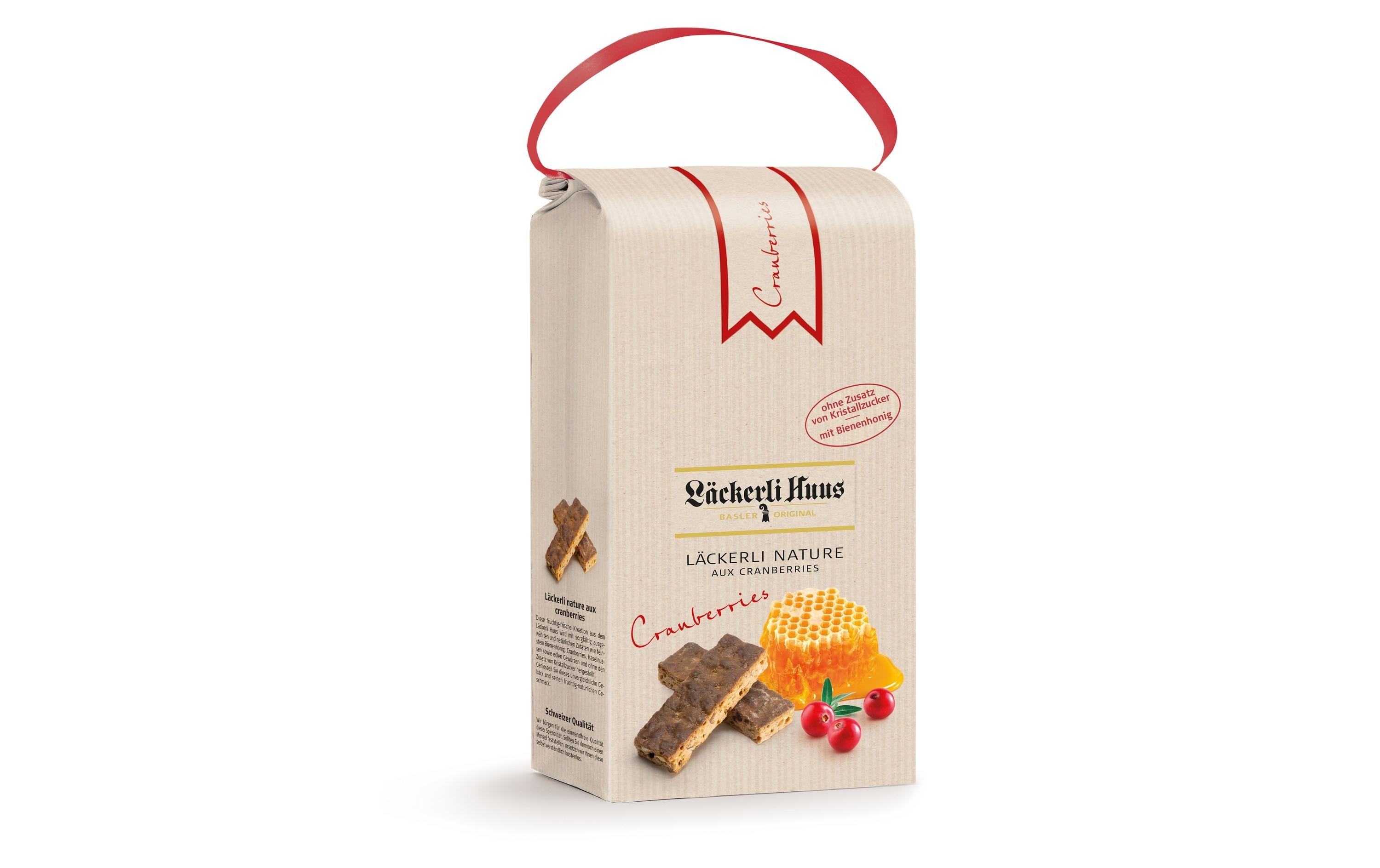 Läckerli huus Nature Guetzli – Cranberries – 270 g