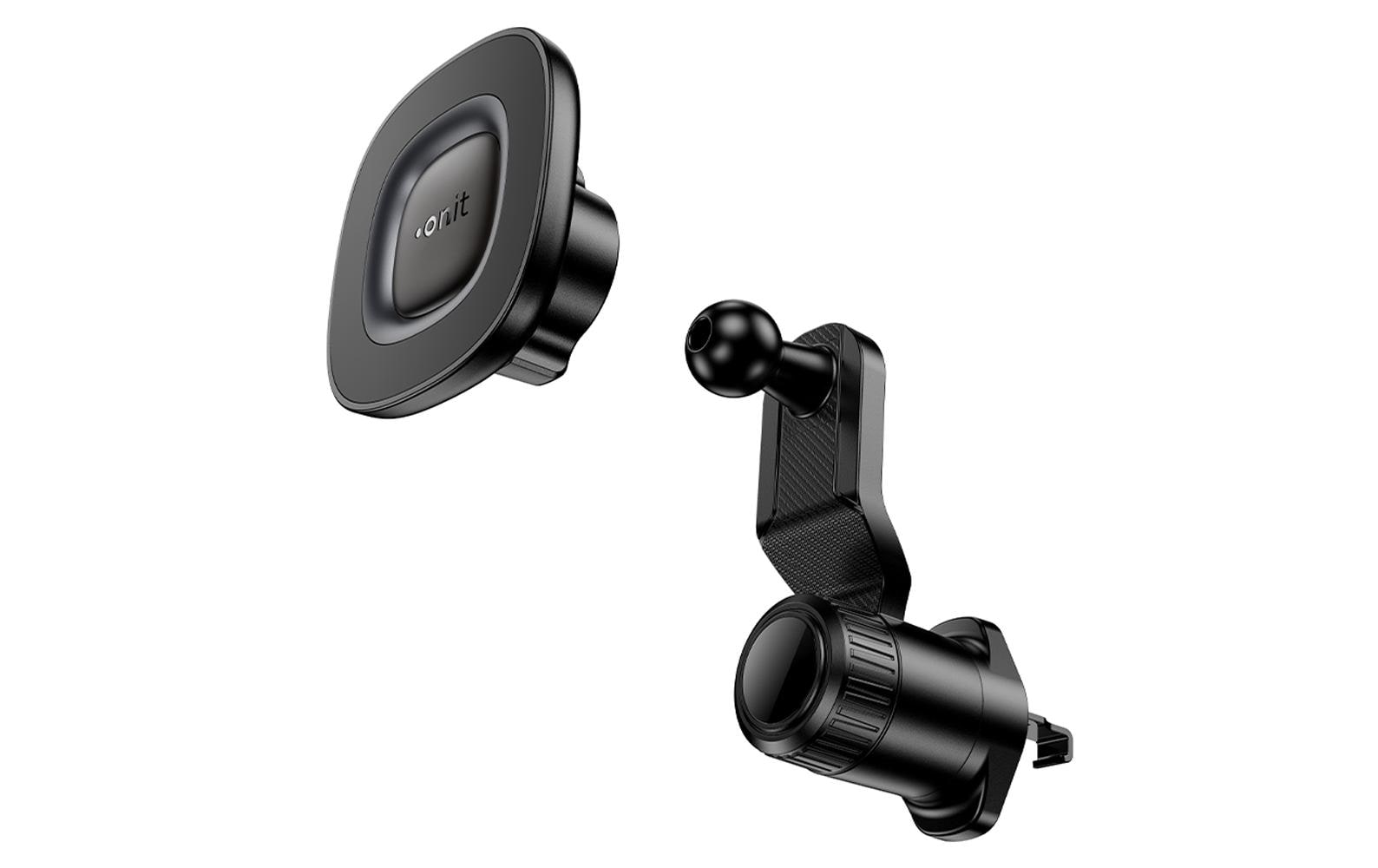 Onit Auto-Halterung, Lüftung, Magnethalter, drehbar/neigbar, 60–90 mm – universal – Schwarz