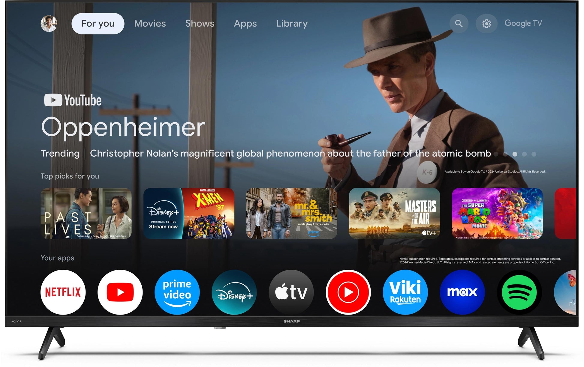 Sharp 40HF2365E – 40" TV – FHD – LCD – Google TV – 60 Hz