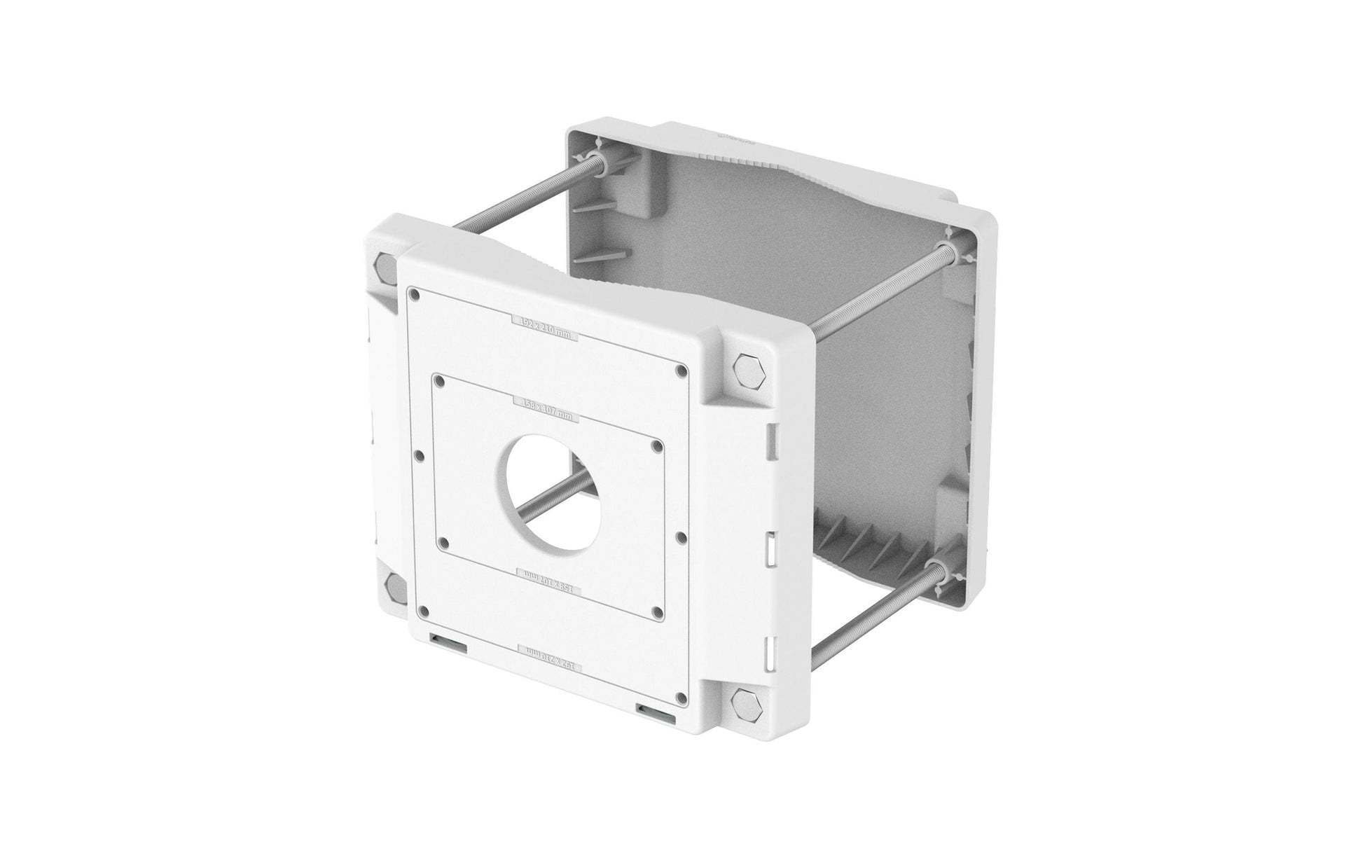 Hanwha SBP-150PMW Masthalterung – Draussen, Stangenø 80–200 mm – für SBP-150NBW – Weiss