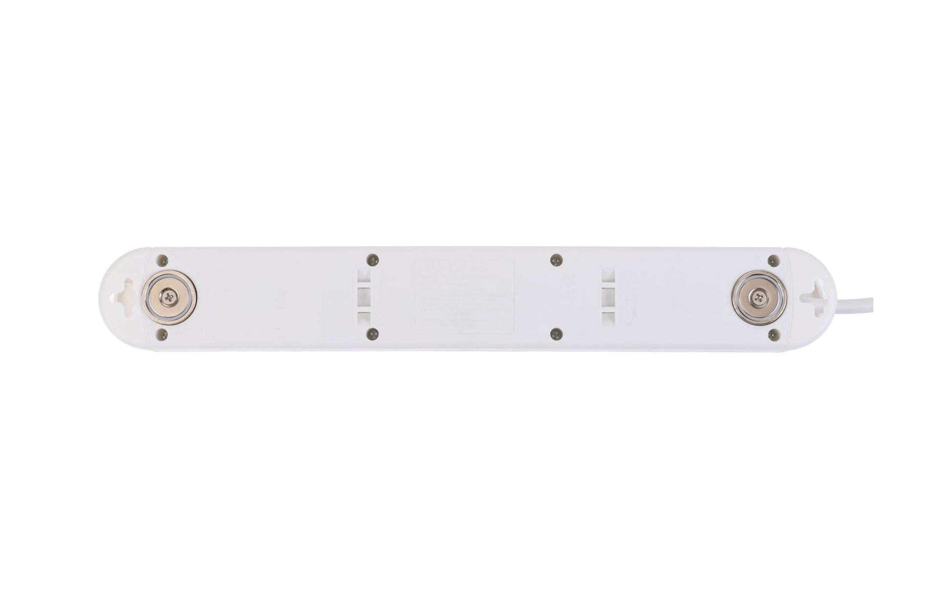 FURBER.power Tuttovario Steckdosenleiste, 6×T13, 1×USB‑A + 1×USB‑C, mit Schalter, 3 m – Weiss