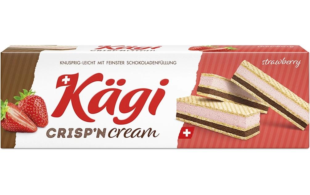 Kägi fret Crisp'n Cream Waffelgebäck – Erdbeere – 148 g