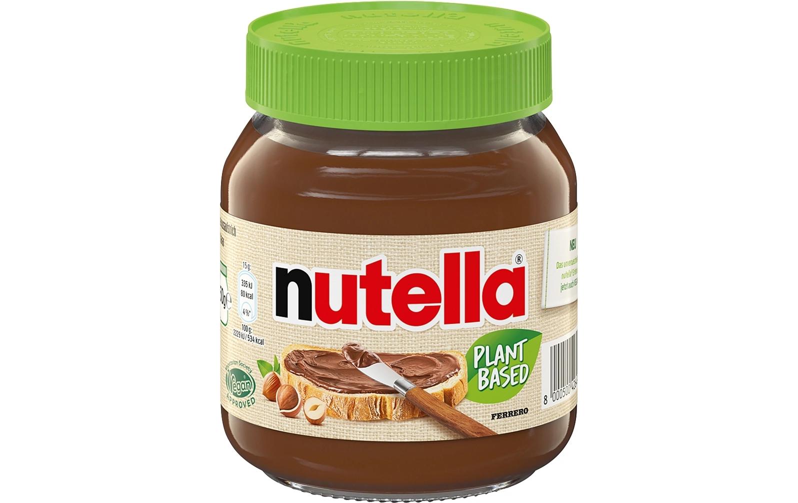 Ferrero Nutella Haselnussaufstrich – Pflanzlich, Vegan – 350 g