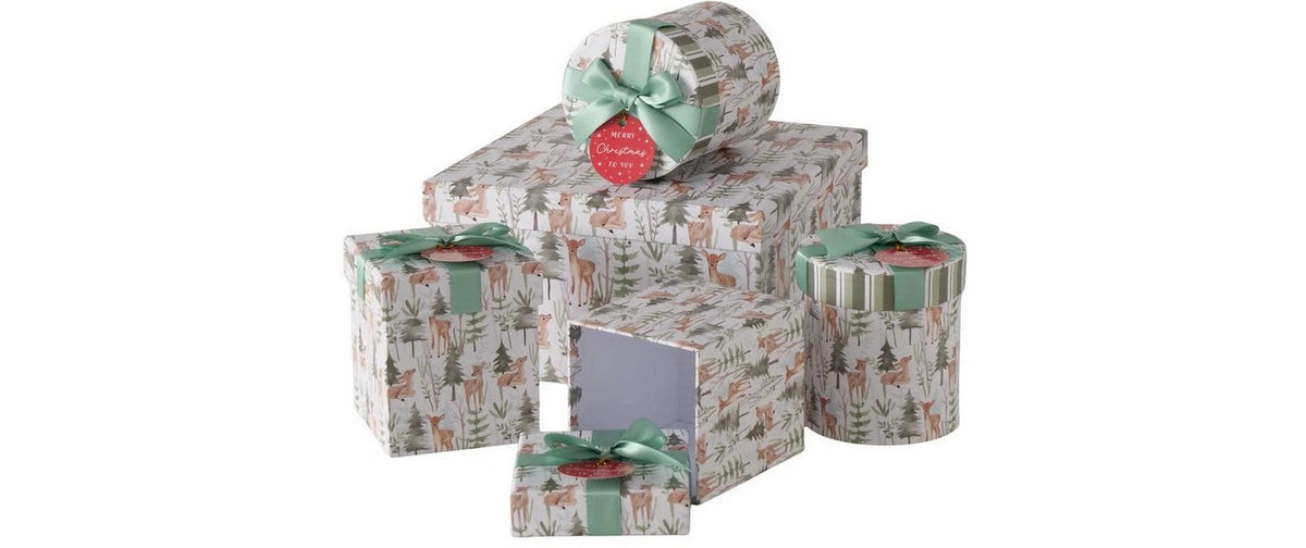 Boltze Geschenkschleife, Papier, Mehrfarbig, Gemustert, Ø 8 cm, 5 Stk.