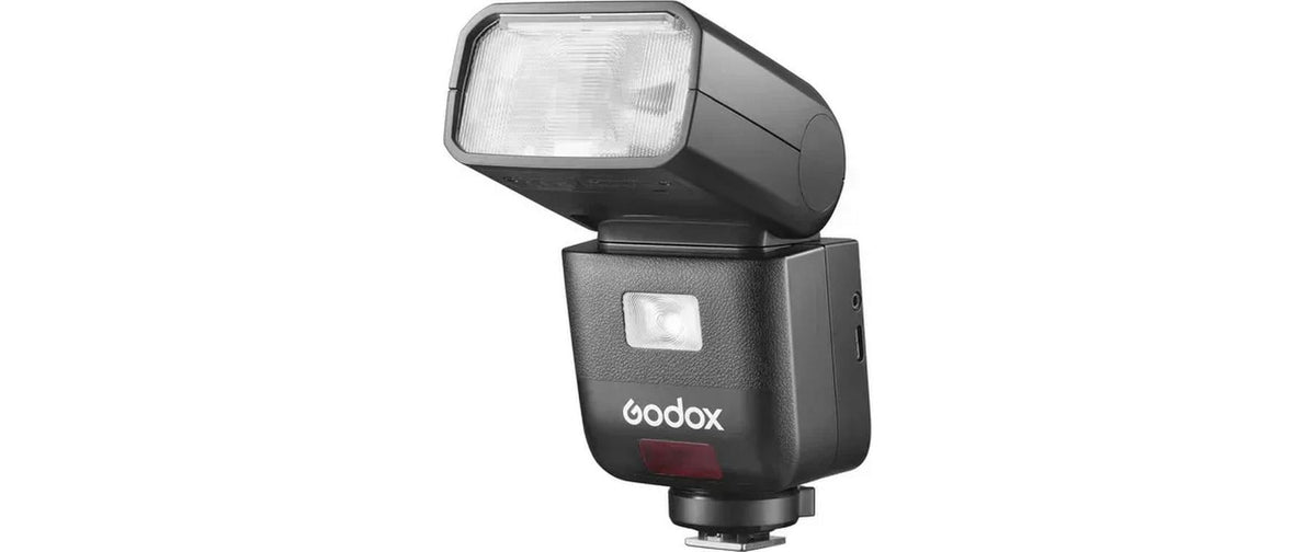 Godox V480N Blitzgerät – Li-Ion Akku 2200 mAh, Leitzahl 50 – für Nikon – Schwarz