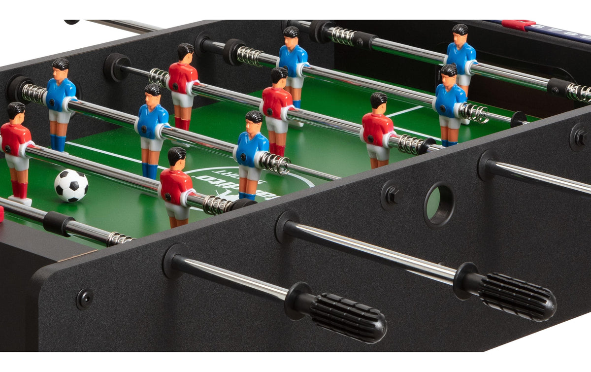 Bandito Mini-Kicker mit Teleskopstangen – Brettspiel, 2 Spieler, ab 3 Jahren, 10 Min., mehrsprachig