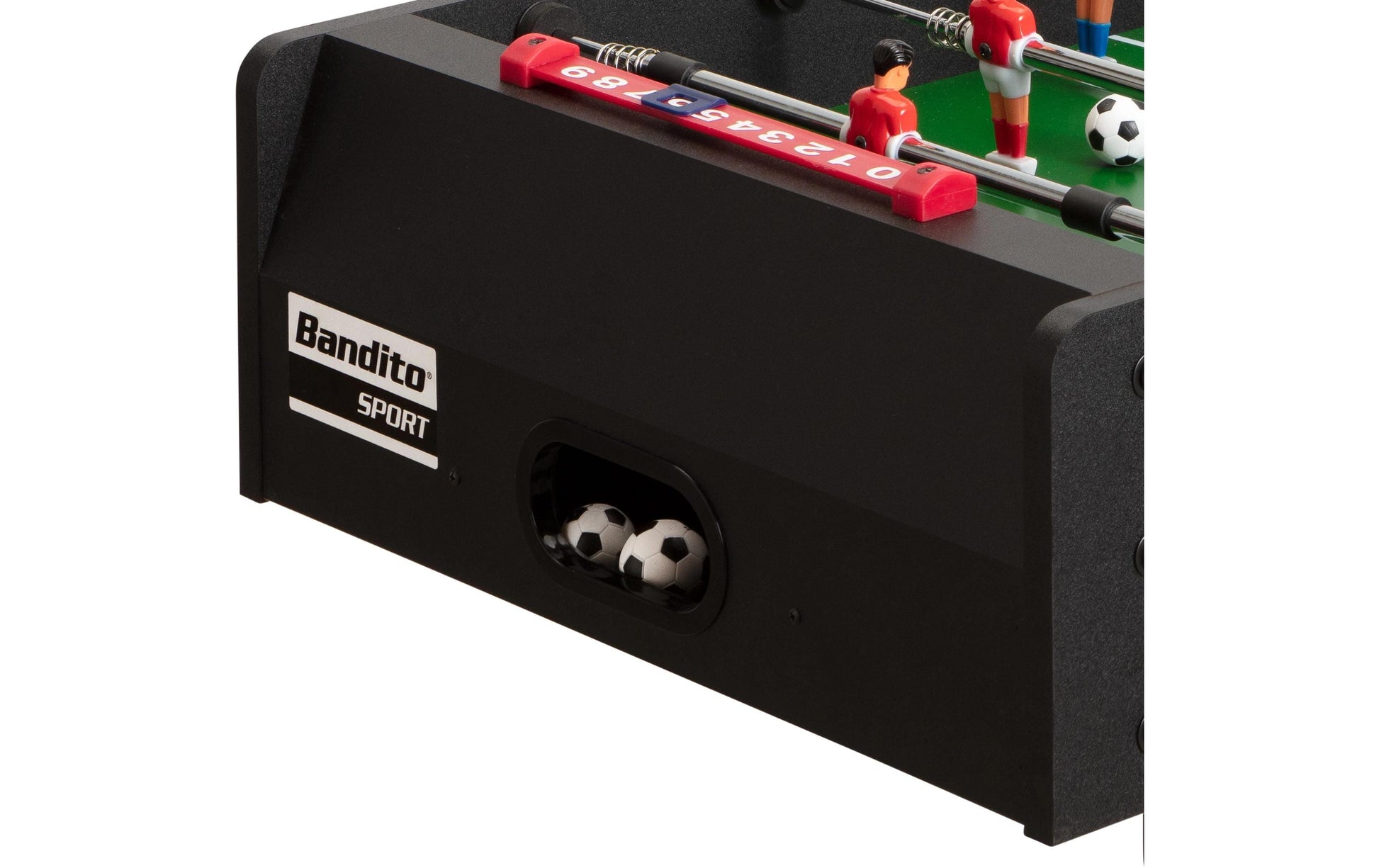 Bandito Mini-Kicker mit Teleskopstangen – Brettspiel, 2 Spieler, ab 3 Jahren, 10 Min., mehrsprachig