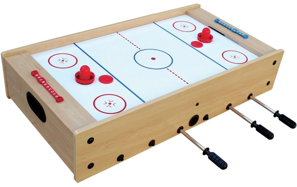 Bandito Mini Kicker Airhockey 2in1 – Brettspiel, 2–4 Spieler, ab 4 Jahren, 10 Min., Mehrsprachig