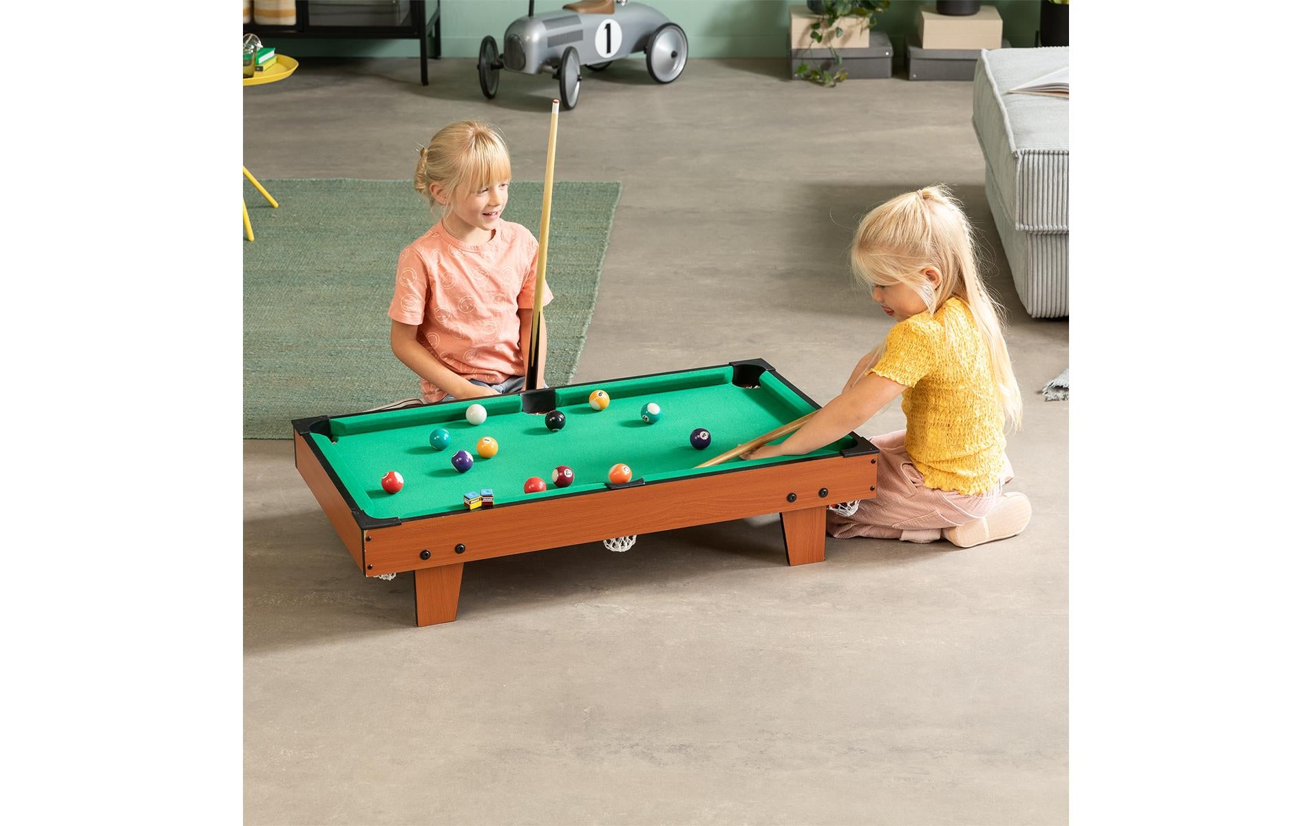 Bandito Mini-Billardtisch – Brettspiel, 2 Spieler, ab 4 Jahren, 10 Min., mehrsprachig