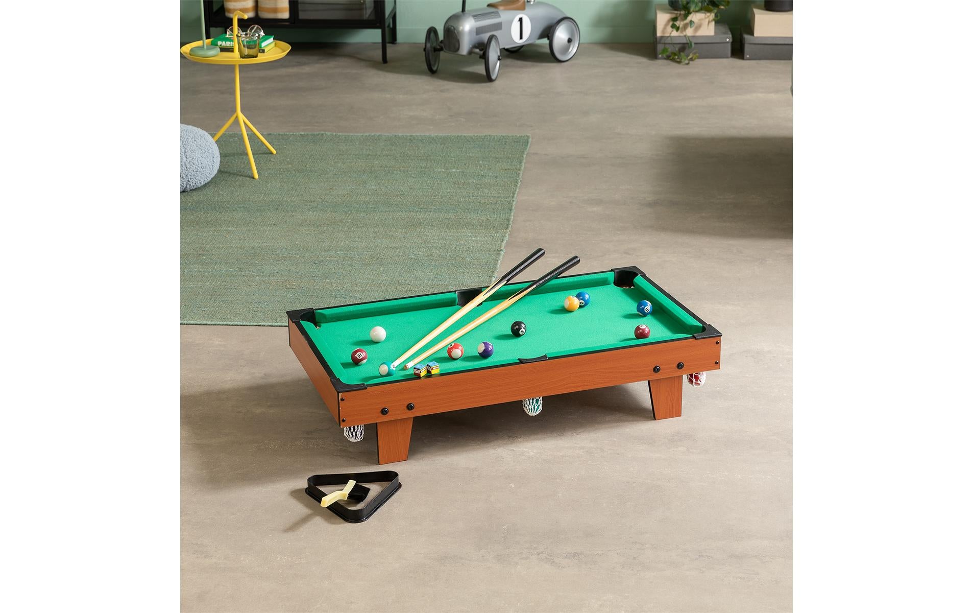 Bandito Mini-Billardtisch – Brettspiel, 2 Spieler, ab 4 Jahren, 10 Min., mehrsprachig