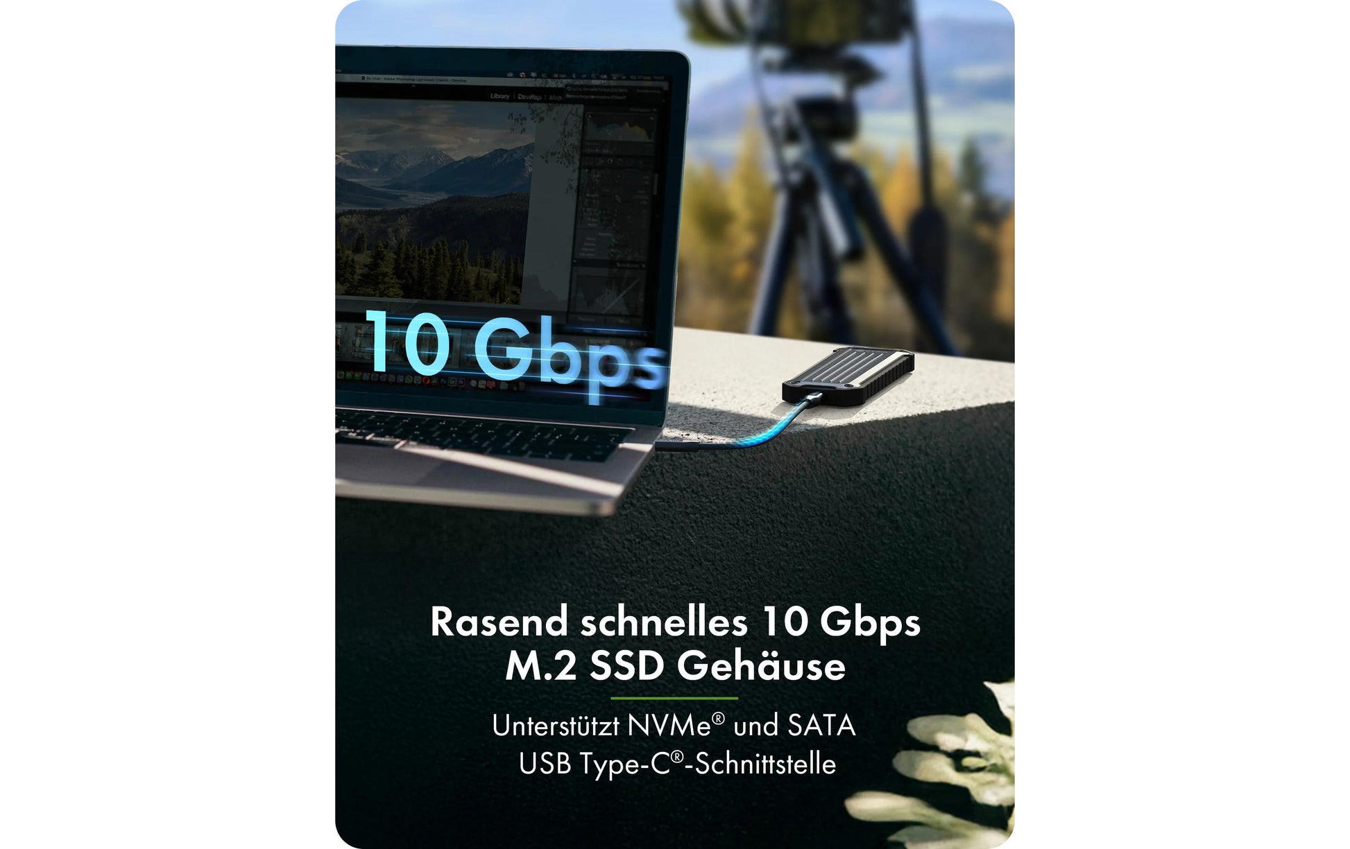 RaidSonic ICY BOX IB-1827MCP-C31 – 1-Schacht externes M.2-Gehäuse – für M.2 (NVMe, SATA)